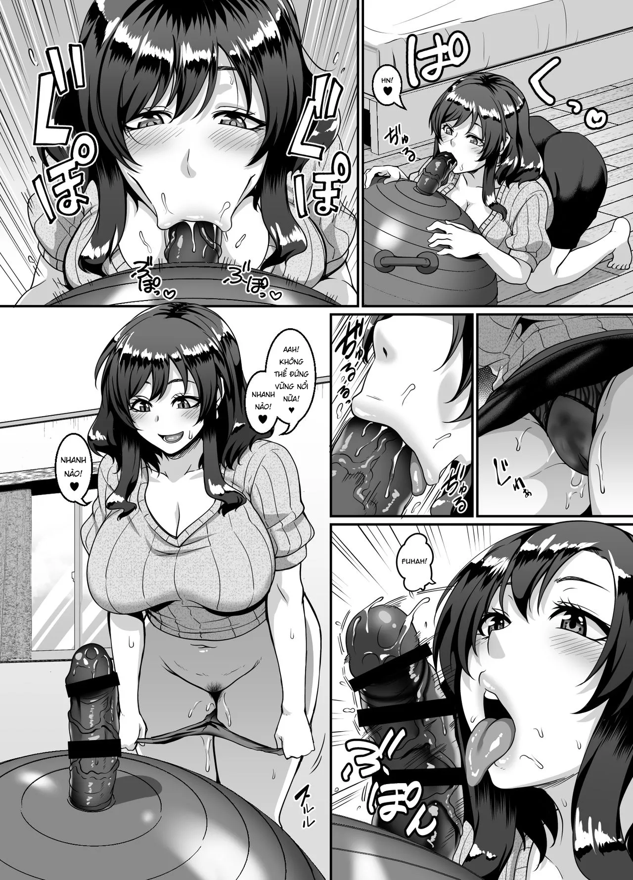 HentaiVN.net - Ảnh 10 - Bóng cặc [Oku-sama wa Dildo Ball ni Goshuushin] - Oneshot
