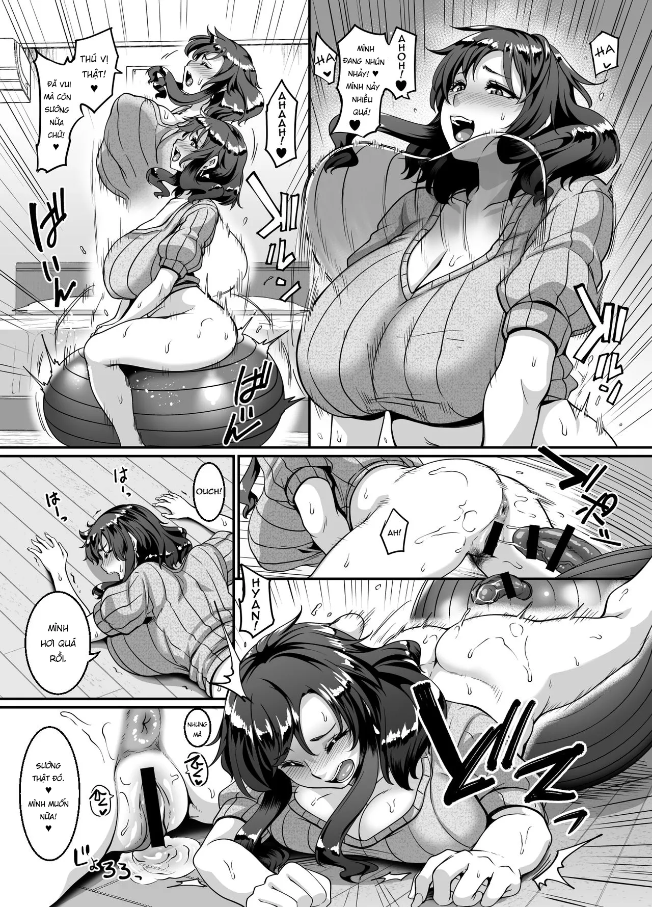 HentaiVN.net - Ảnh 13 - Bóng cặc [Oku-sama wa Dildo Ball ni Goshuushin] - Oneshot
