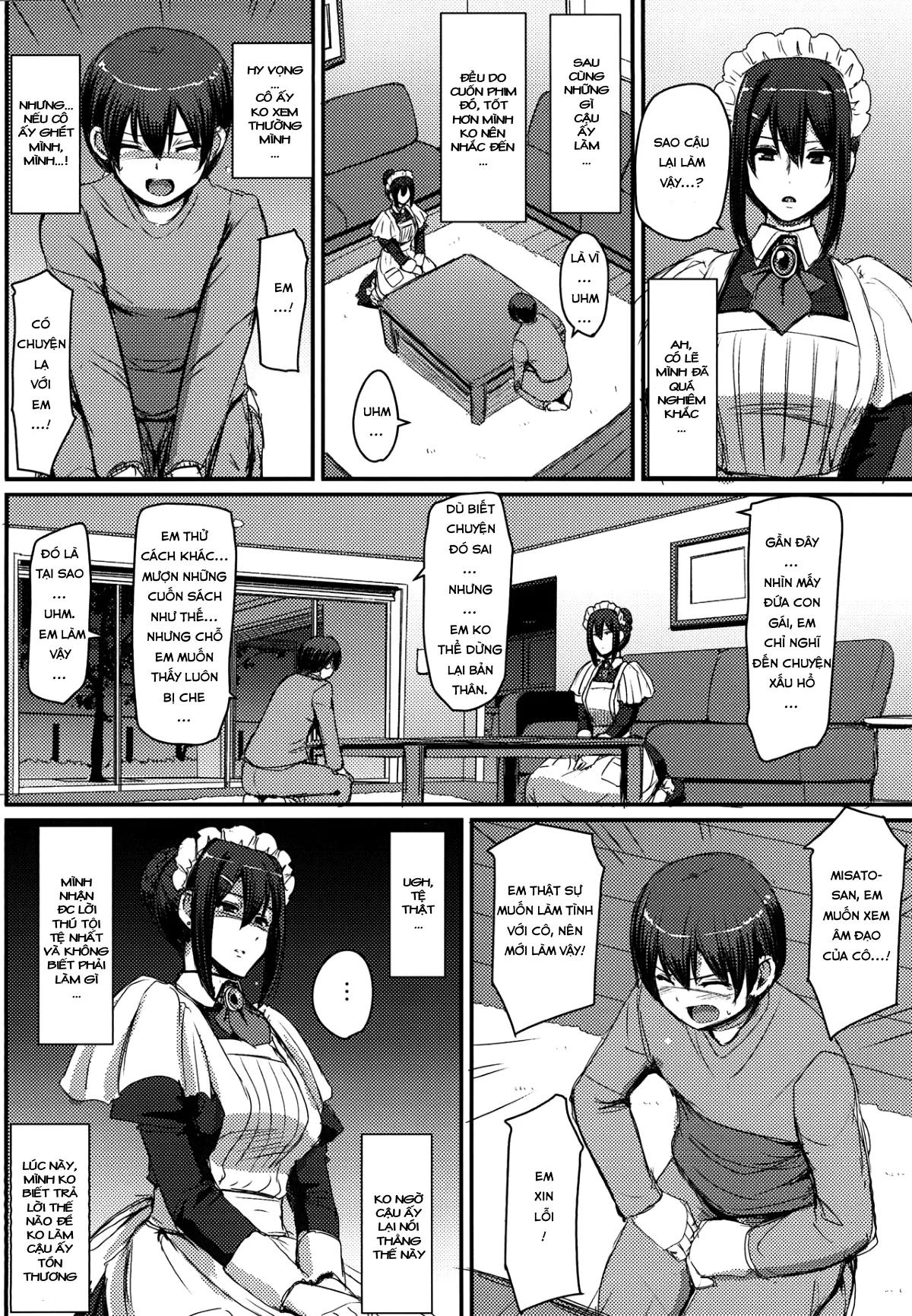 HentaiVN.net - Ảnh 16 - Maid no Oshigoto [Maid's Work] - Chap 1