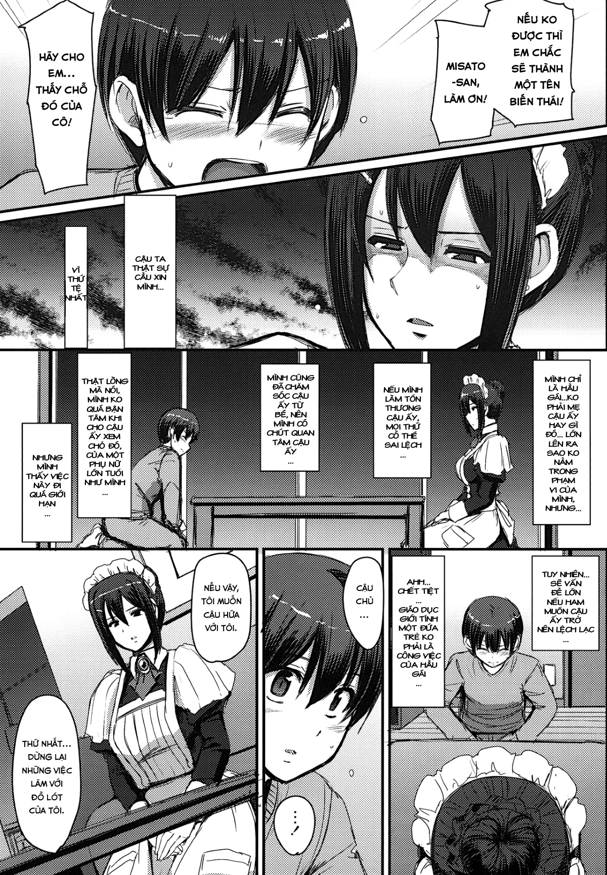 HentaiVN.net - Ảnh 17 - Maid no Oshigoto [Maid's Work] - Chap 1
