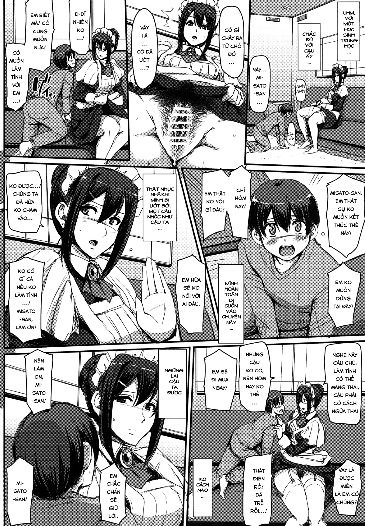 HentaiVN.net - Ảnh 22 - Maid no Oshigoto [Maid's Work] - Chap 1