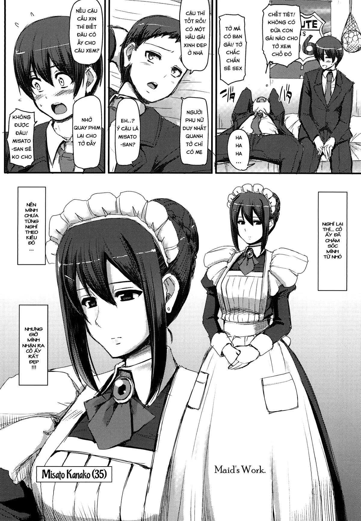 HentaiVN.net - Ảnh 4 - Maid no Oshigoto [Maid's Work] - Chap 1