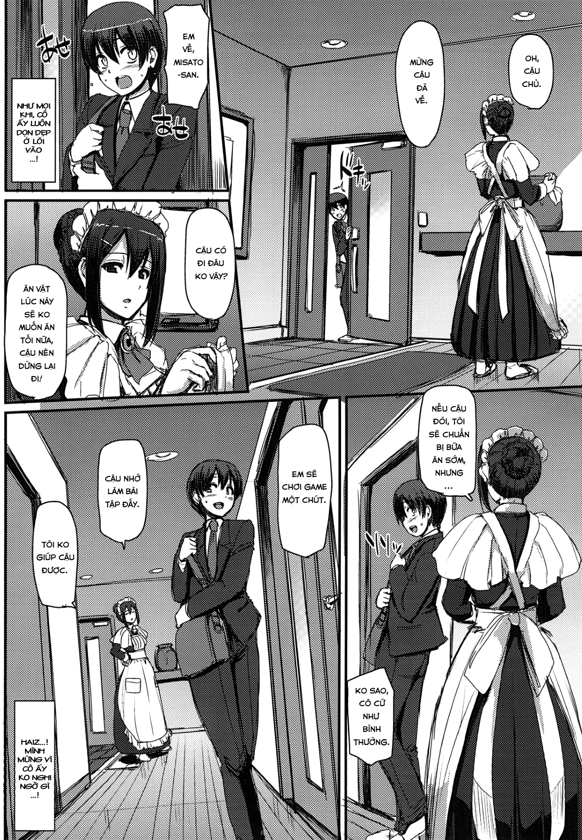 HentaiVN.net - Ảnh 6 - Maid no Oshigoto [Maid's Work] - Chap 1