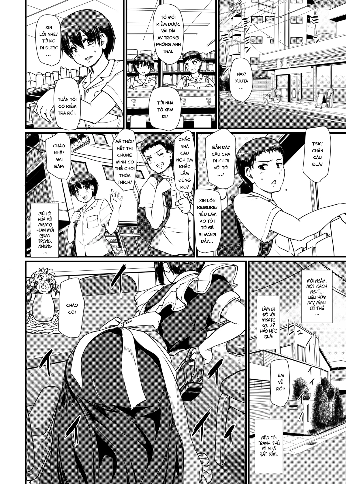 HentaiVN.net - Ảnh 8 - Maid no Oshigoto [Maid's Work] - Chap 2