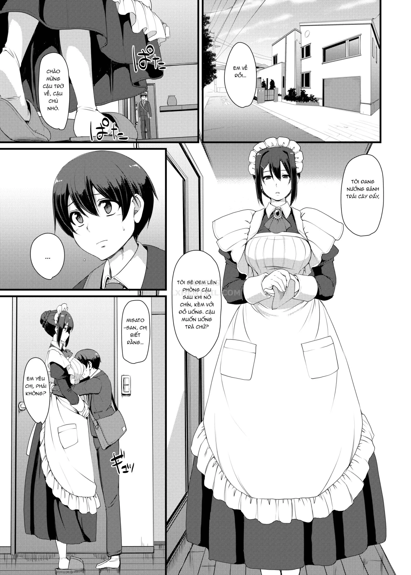 HentaiVN.net - Ảnh 18 - Maid no Oshigoto [Maid's Work] - Chap 3