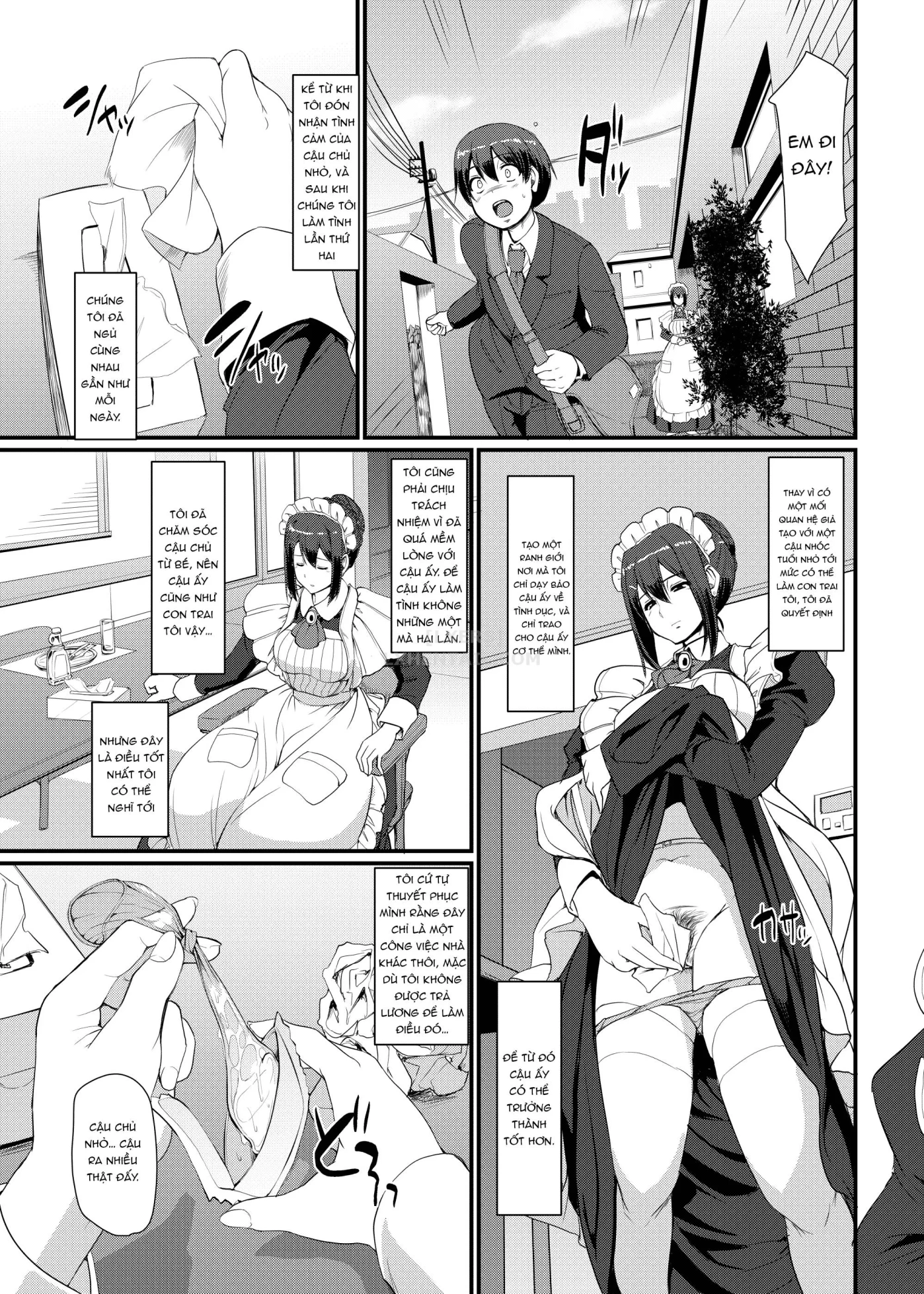 HentaiVN.net - Ảnh 8 - Maid no Oshigoto [Maid's Work] - Chap 3