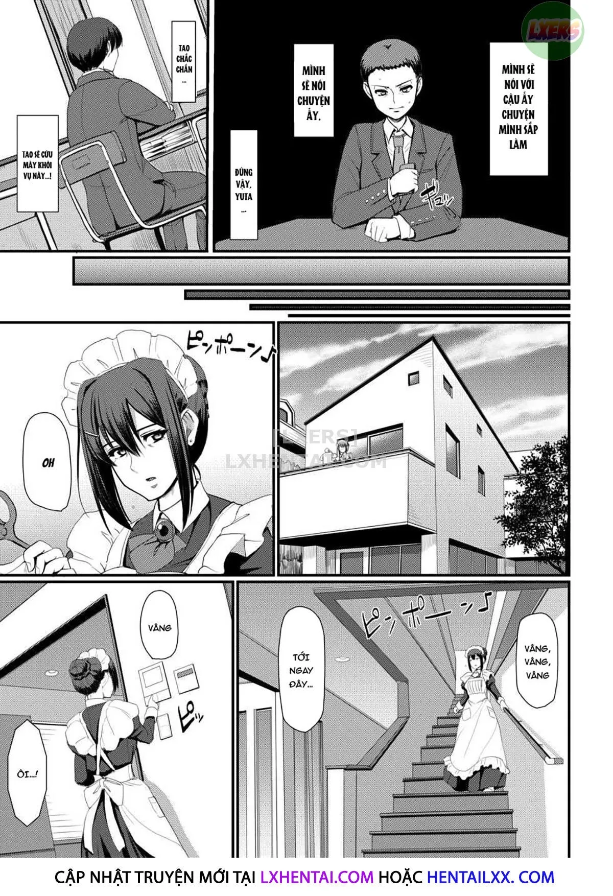 HentaiVN.net - Ảnh 22 - Maid no Oshigoto [Maid's Work] - Chap 4