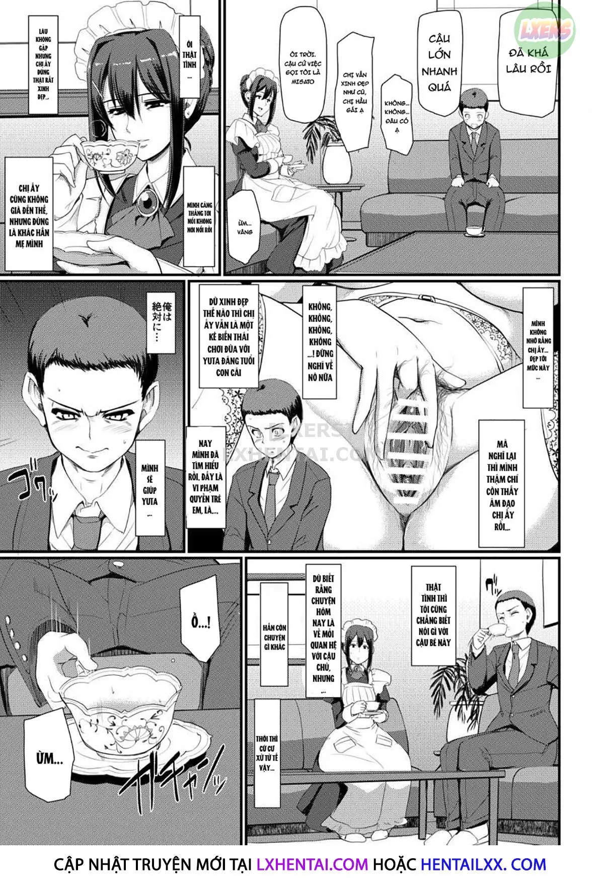 HentaiVN.net - Ảnh 24 - Maid no Oshigoto [Maid's Work] - Chap 4