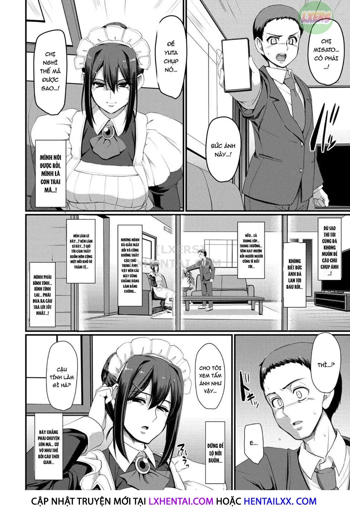 HentaiVN.net - Ảnh 25 - Maid no Oshigoto [Maid's Work] - Chap 4