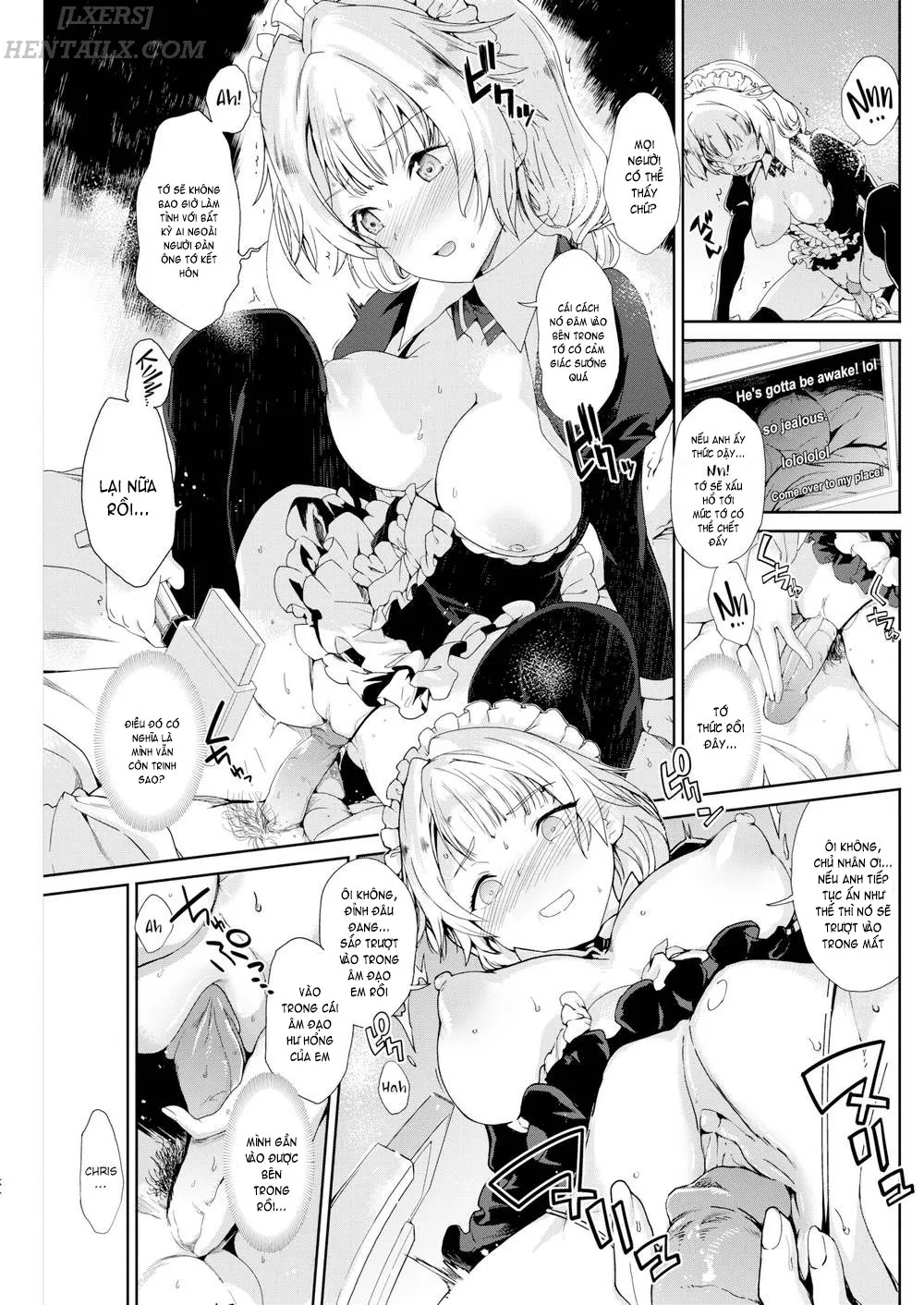 HentaiVN.net - Ảnh 11 - Mienai Tokoro De [Looking Forward To...; Being in Japan Makes Chris Naughty; Being Spoiled is Okay; Below the Surface; Sudden Girlfriend; Cherry Picking; Girlfriend Switch; Boyfriend Switch] - Chap 2: Being in Japan Makes Chris Naughty