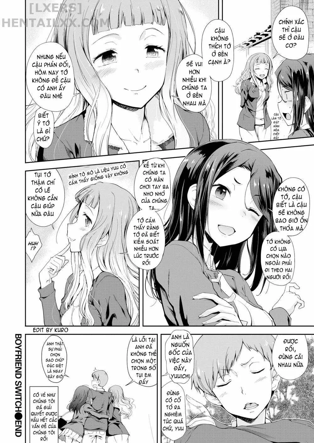 HentaiVN.net - Ảnh 25 - Mienai Tokoro De [Looking Forward To...; Being in Japan Makes Chris Naughty; Being Spoiled is Okay; Below the Surface; Sudden Girlfriend; Cherry Picking; Girlfriend Switch; Boyfriend Switch] - Chap 10: Boyfriend Switch (End)
