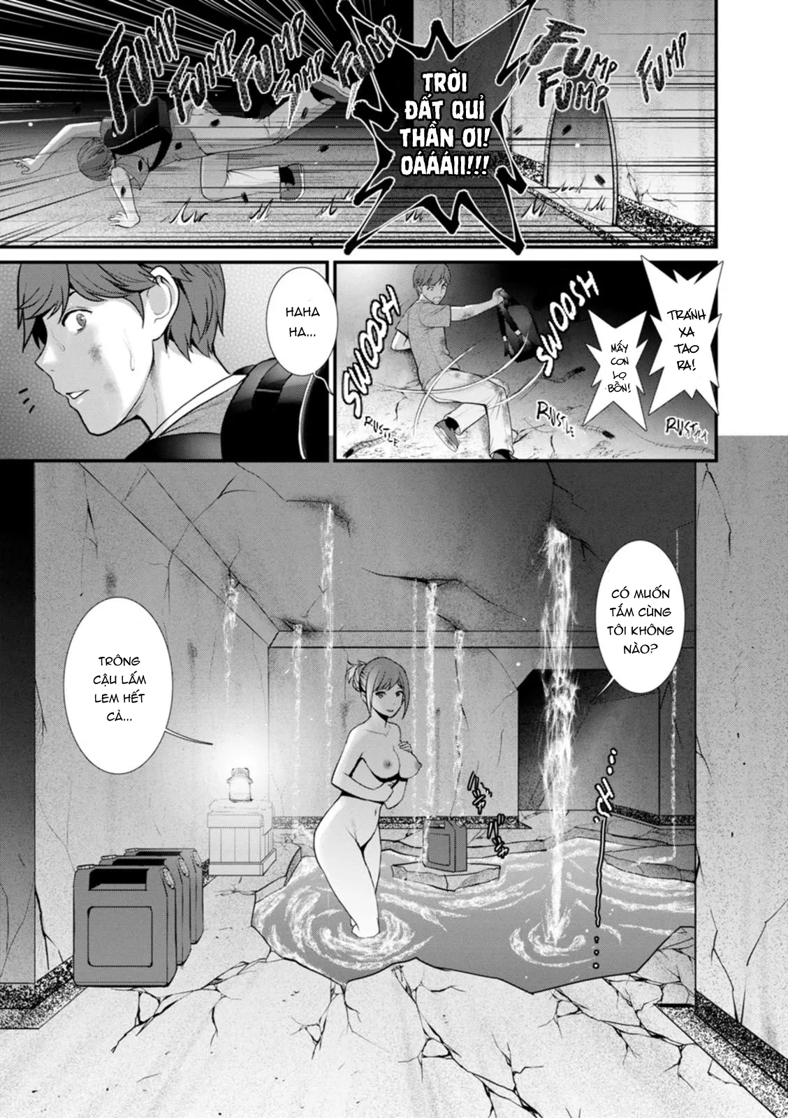 HentaiVN.net - Ảnh 11 - Tuần trăng mật dưới địa đạo 30m [Chika 30m no Mitsugetsu o... | Honeymoon at 30 meters underground] - Tập 7 - Đài phun nước