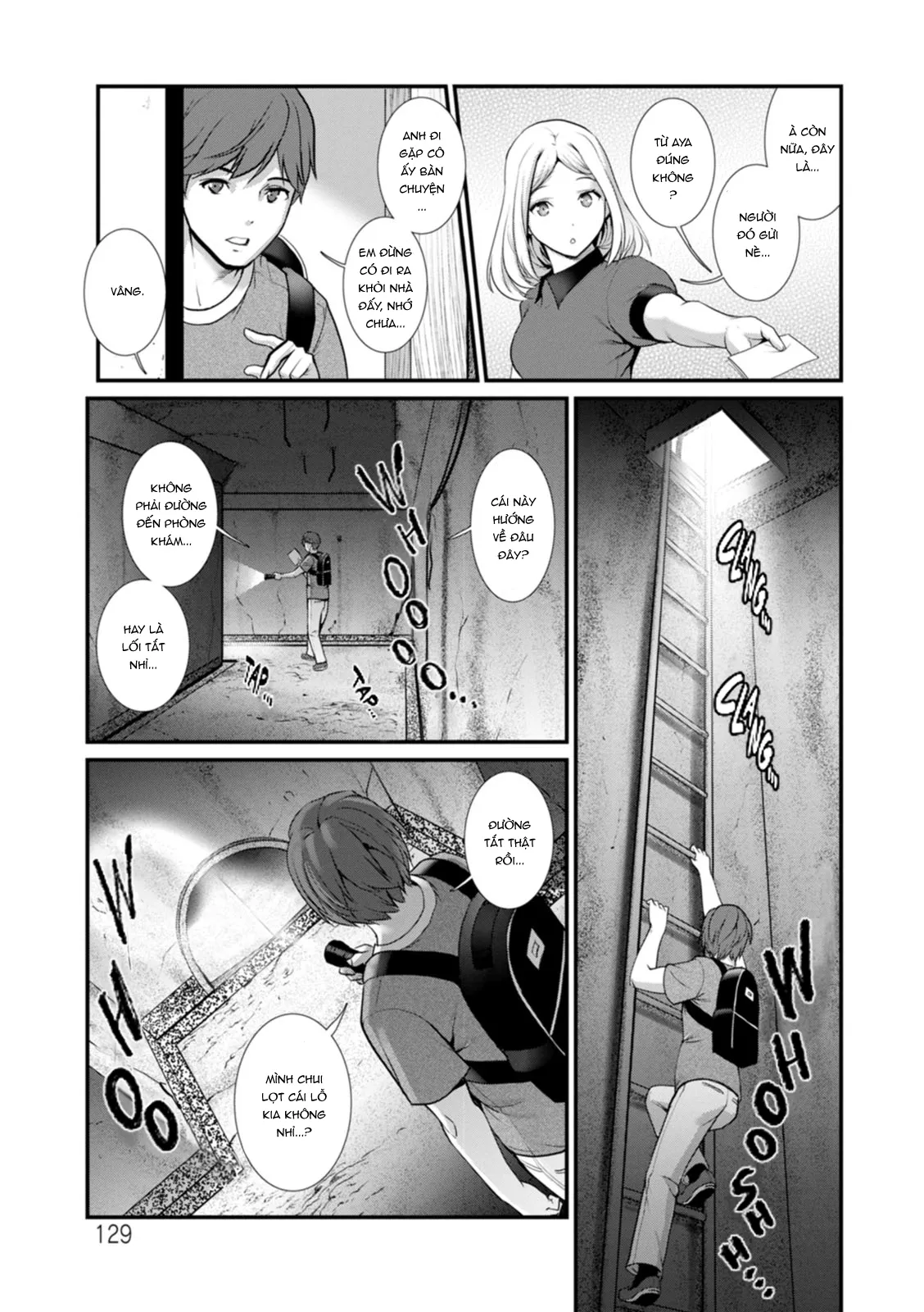 HentaiVN.net - Ảnh 9 - Tuần trăng mật dưới địa đạo 30m [Chika 30m no Mitsugetsu o... | Honeymoon at 30 meters underground] - Tập 7 - Đài phun nước
