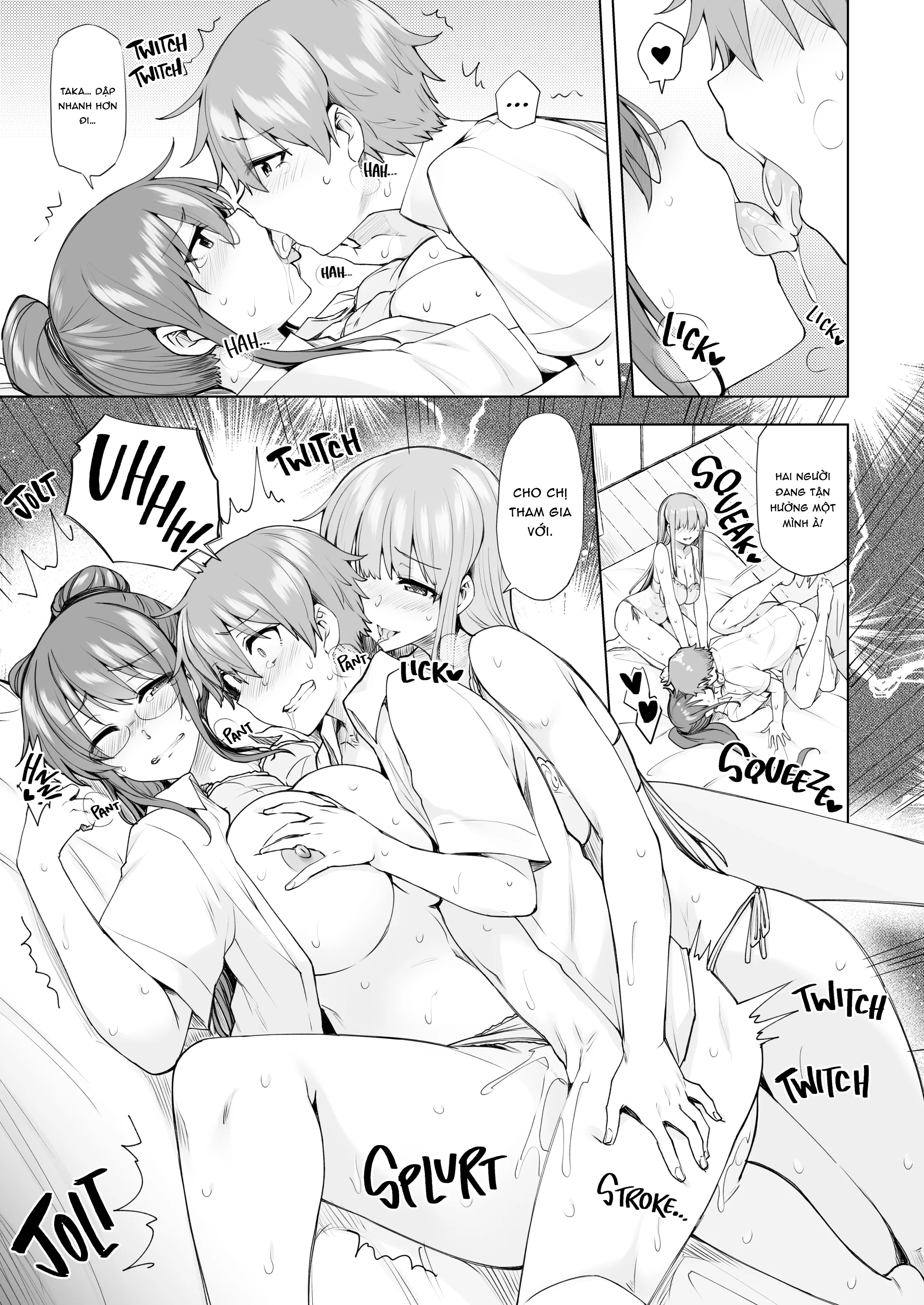 HentaiVN.net - Ảnh 5 - Trận Bóng Chuyền Không Cân Sức [3vs1 volleyball match] - Chap 3.2