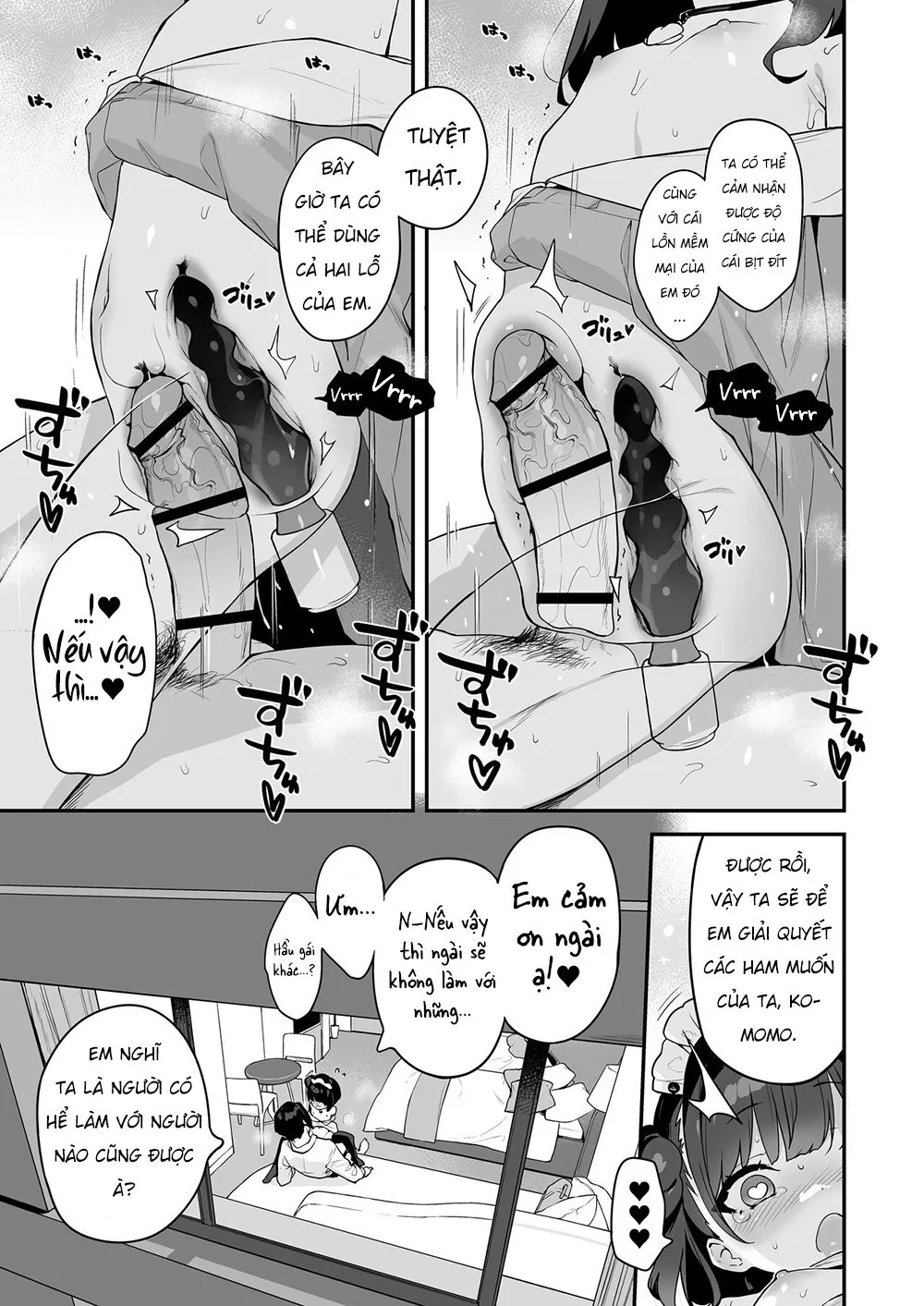 HentaiVN.net - Ảnh 42 - Komomo là bồn chứa tinh chỉ dành riêng cho chủ nhân của em ấy [Komomo wa Goshujinsama Senyo no Ryoana Nikubenki Loli Maid; Komomo is a Loli Maid Cum Dump With All Holes Only for Her Master] - Oneshot
