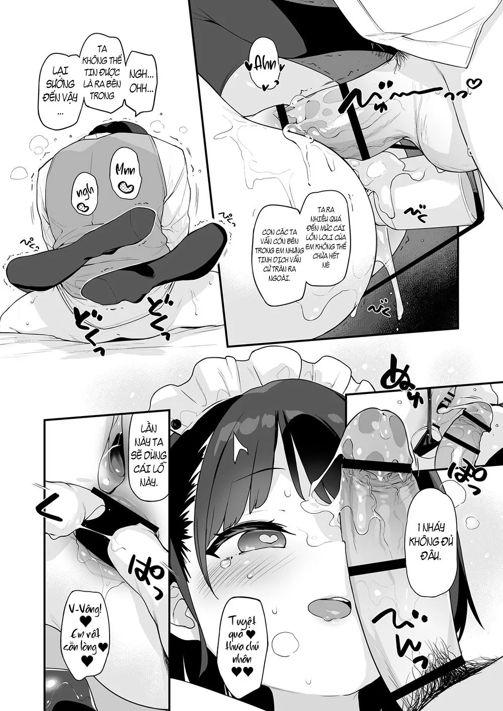 HentaiVN.net - Ảnh 45 - Komomo là bồn chứa tinh chỉ dành riêng cho chủ nhân của em ấy [Komomo wa Goshujinsama Senyo no Ryoana Nikubenki Loli Maid; Komomo is a Loli Maid Cum Dump With All Holes Only for Her Master] - Oneshot