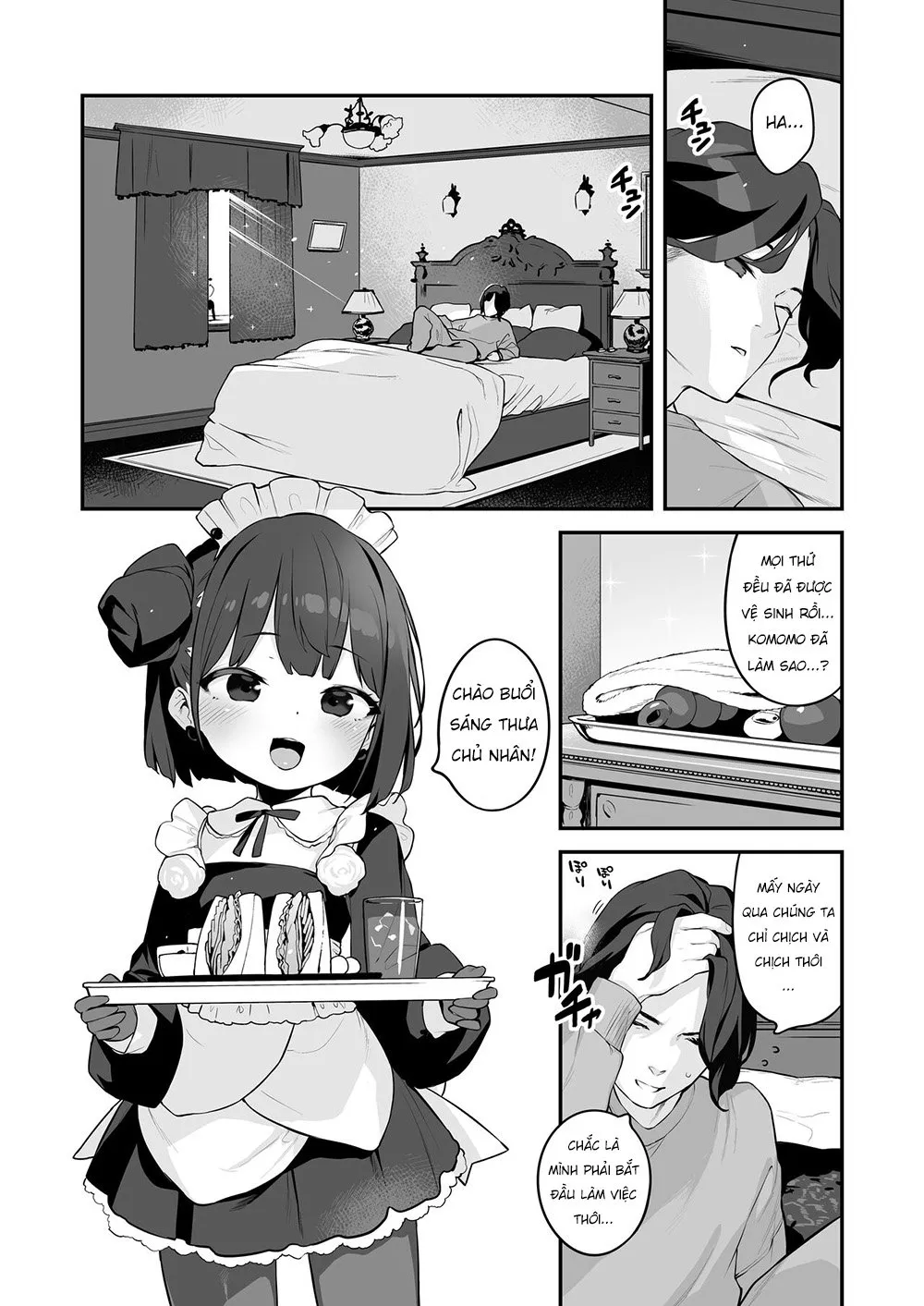 HentaiVN.net - Ảnh 54 - Komomo là bồn chứa tinh chỉ dành riêng cho chủ nhân của em ấy [Komomo wa Goshujinsama Senyo no Ryoana Nikubenki Loli Maid; Komomo is a Loli Maid Cum Dump With All Holes Only for Her Master] - Oneshot