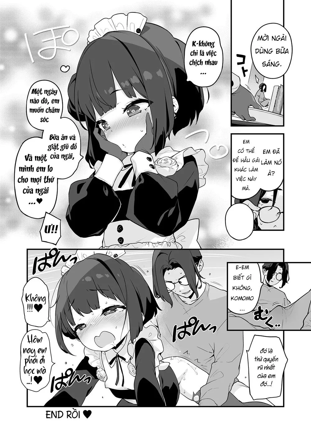 HentaiVN.net - Ảnh 55 - Komomo là bồn chứa tinh chỉ dành riêng cho chủ nhân của em ấy [Komomo wa Goshujinsama Senyo no Ryoana Nikubenki Loli Maid; Komomo is a Loli Maid Cum Dump With All Holes Only for Her Master] - Oneshot