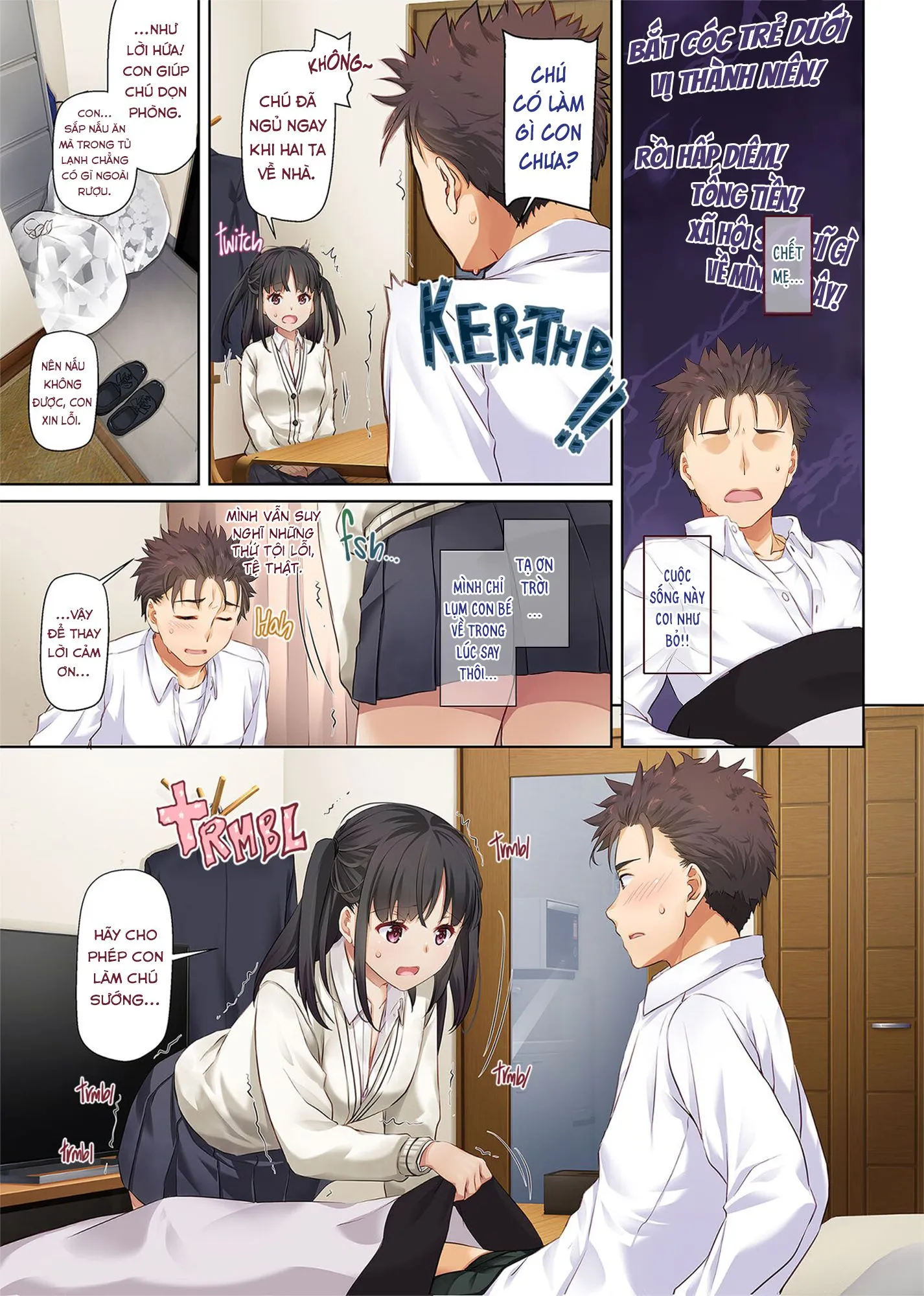 HentaiVN.net - Ảnh 6 - Ở Chung Với Gái Bỏ Nhà Đi Bụi [Living Together with a Runaway Girl DLO-11 ; Wakeari Shoujo to Dousei Seikatsu DLO-11] - Chap 1