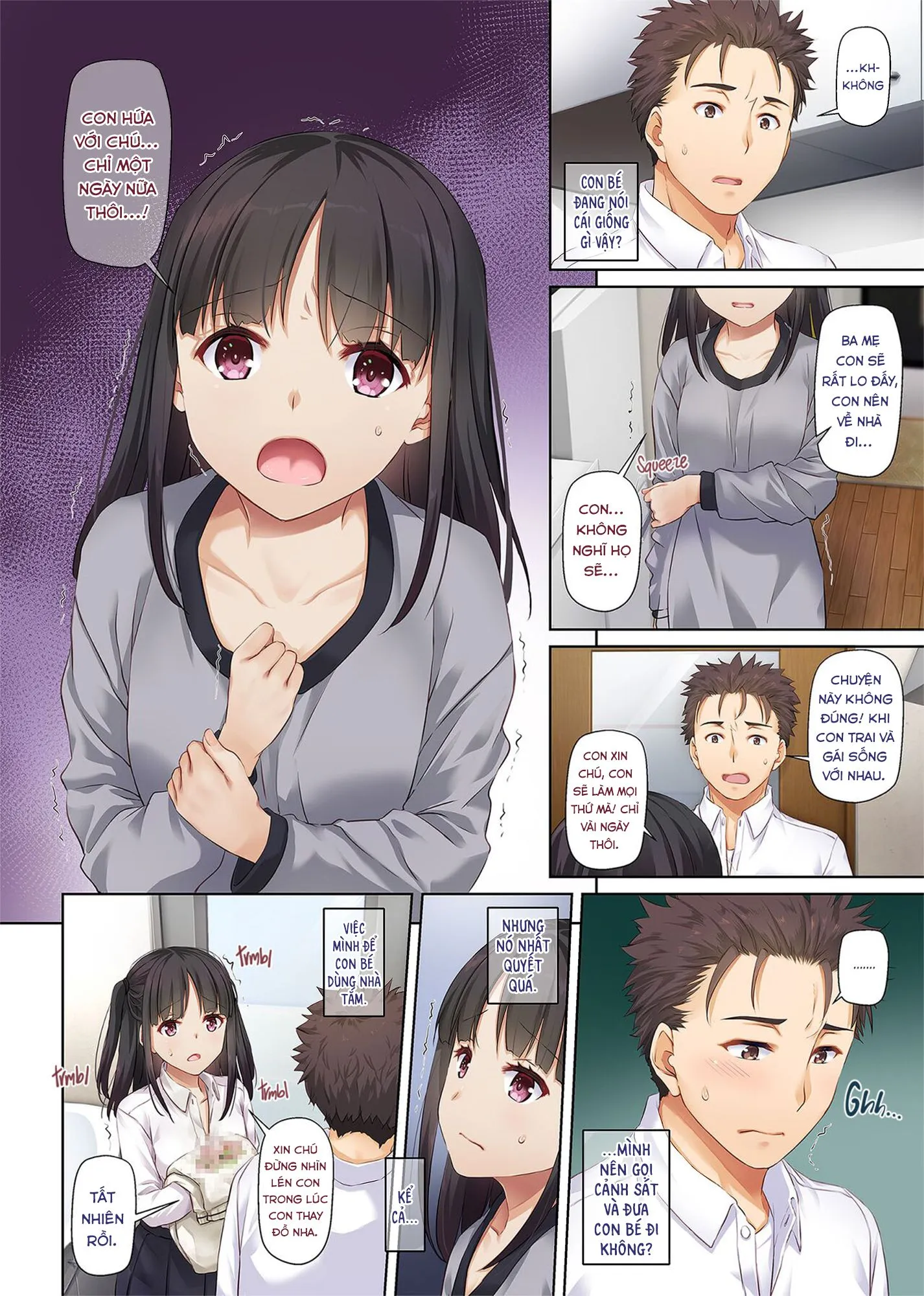 HentaiVN.net - Ảnh 9 - Ở Chung Với Gái Bỏ Nhà Đi Bụi [Living Together with a Runaway Girl DLO-11 ; Wakeari Shoujo to Dousei Seikatsu DLO-11] - Chap 1