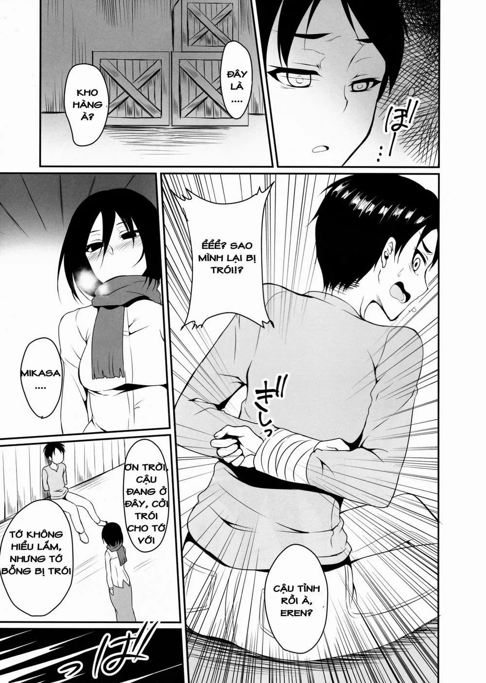 HentaiVN.net - Ảnh 12 - Eren ga Mikasa ni Osowareru Hon (Attack on Titan, Shingeki no Kyojin) - Oneshot