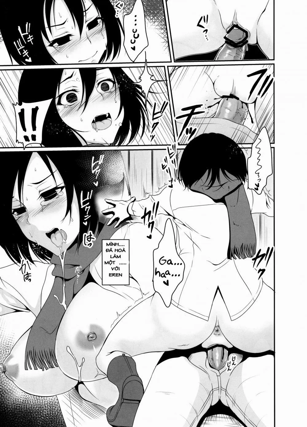 HentaiVN.net - Ảnh 18 - Eren ga Mikasa ni Osowareru Hon (Attack on Titan, Shingeki no Kyojin) - Oneshot
