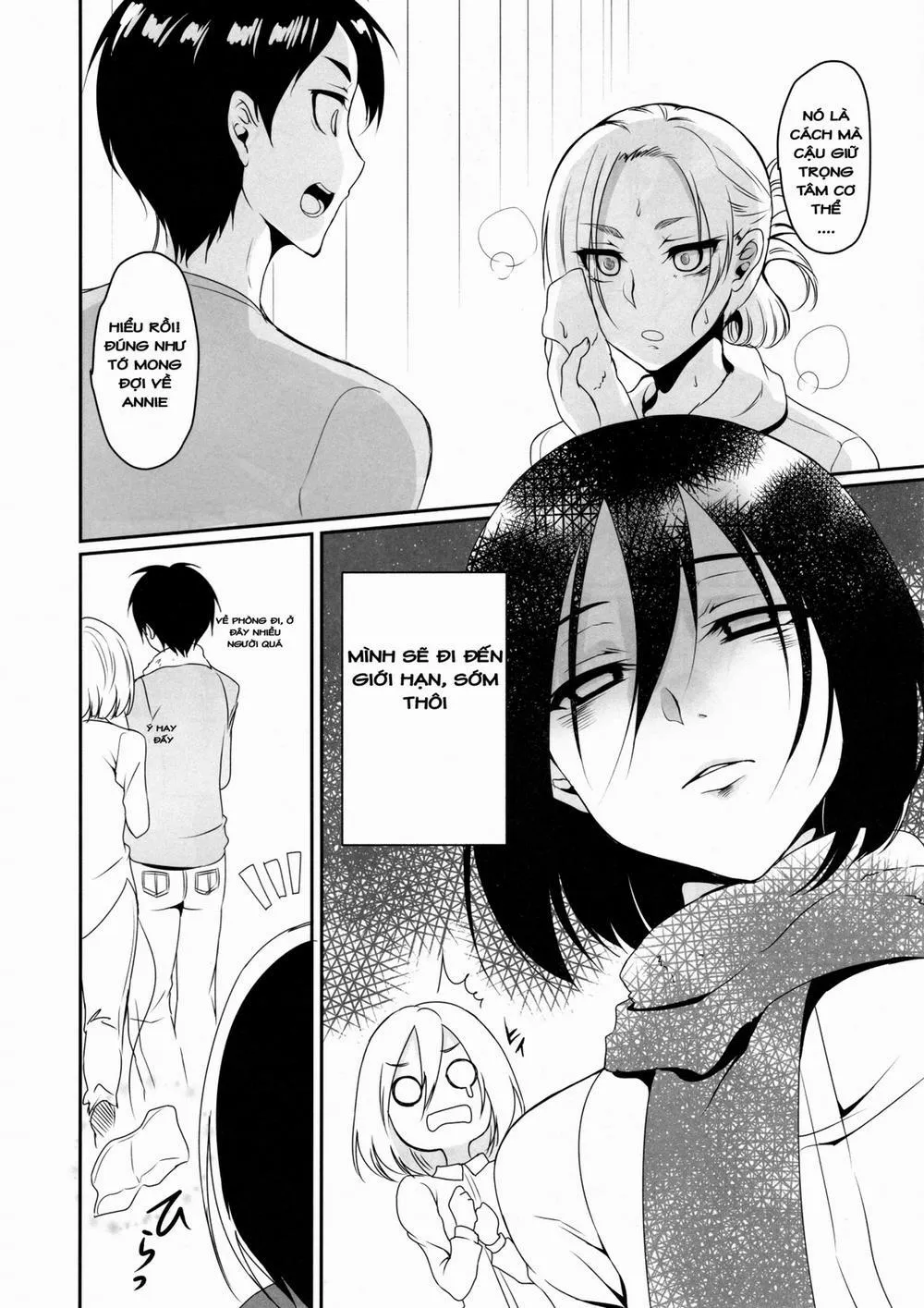 HentaiVN.net - Ảnh 7 - Eren ga Mikasa ni Osowareru Hon (Attack on Titan, Shingeki no Kyojin) - Oneshot