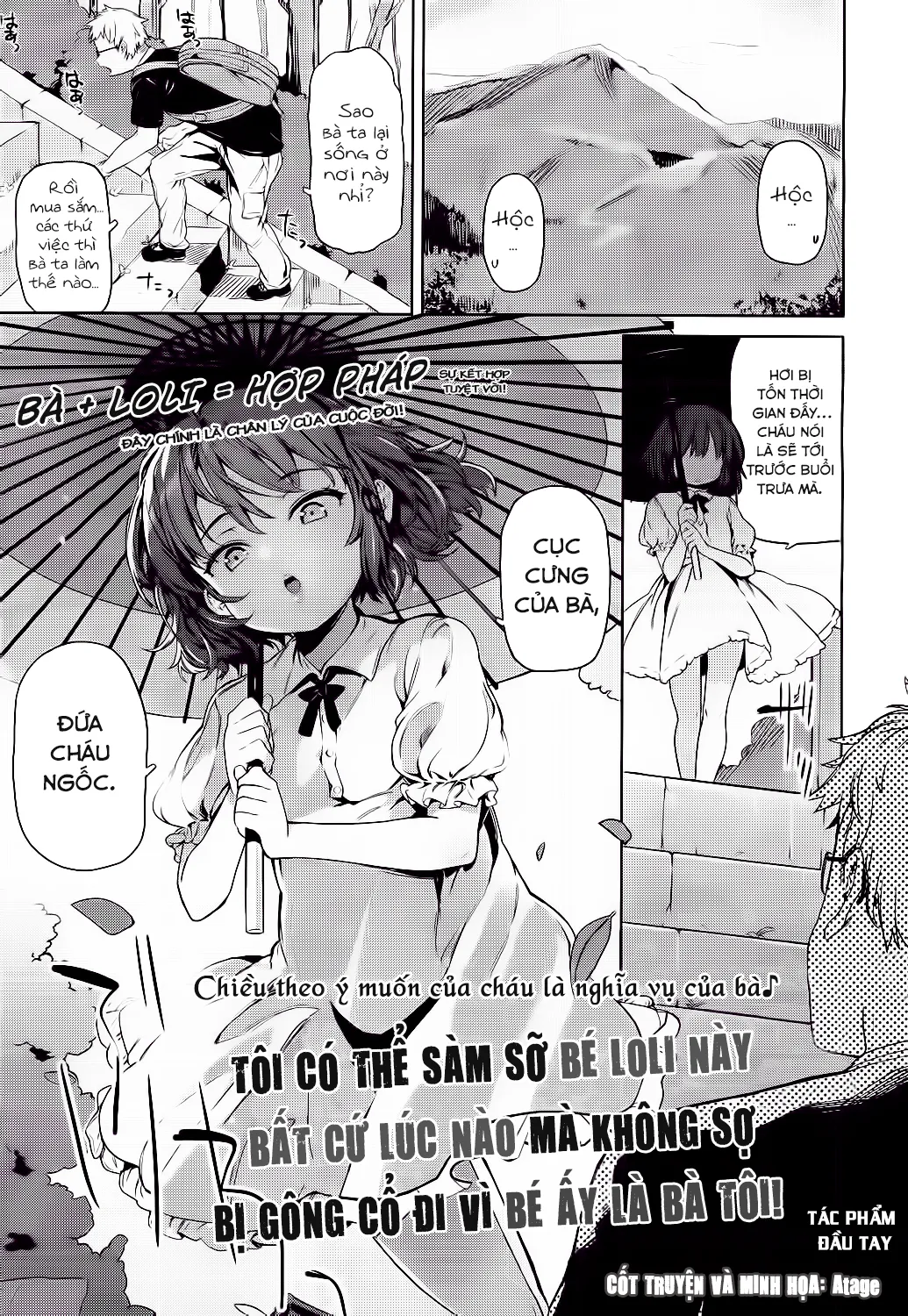 HentaiVN.net - Ảnh 2 - Tôi có thể làm bất cứ thứ gì với bé loli mà không sợ bị gông cổ bởi bé ấy là bà tôi! - Oneshot