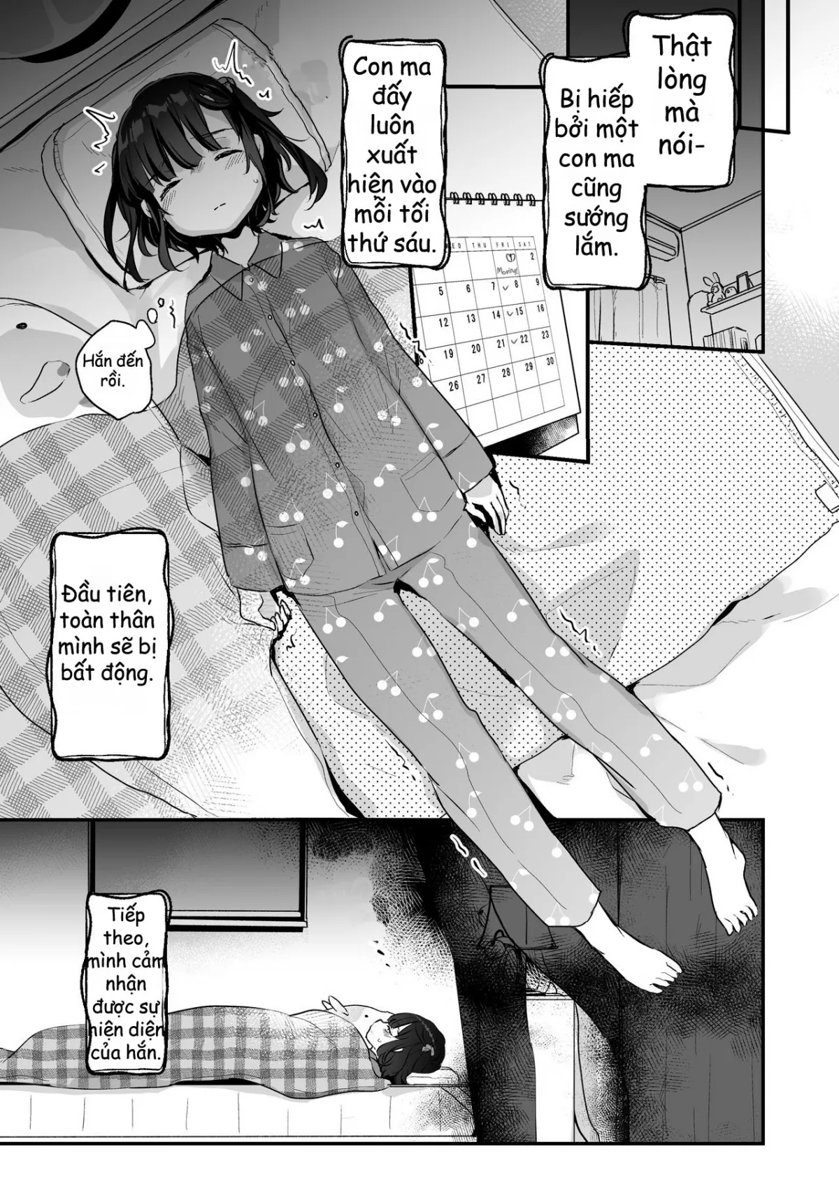 HentaiVN.net - Ảnh 5 - Có một con ma ở trong nhà mình! [Uchi ni wa Yuurei-san ga Imasu; There’s a Presence in My House] - Oneshot