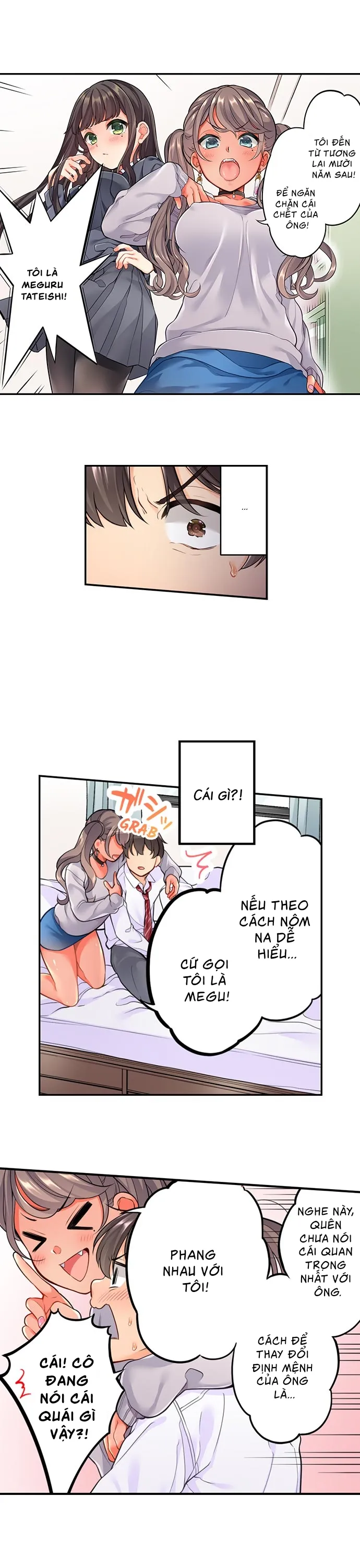 HentaiVN.net - Ảnh 6 - Bạn tôi trở về từ tương lai và mần tôi! [My Friend Came Back From the Future to Fuck Me] - Chap 1