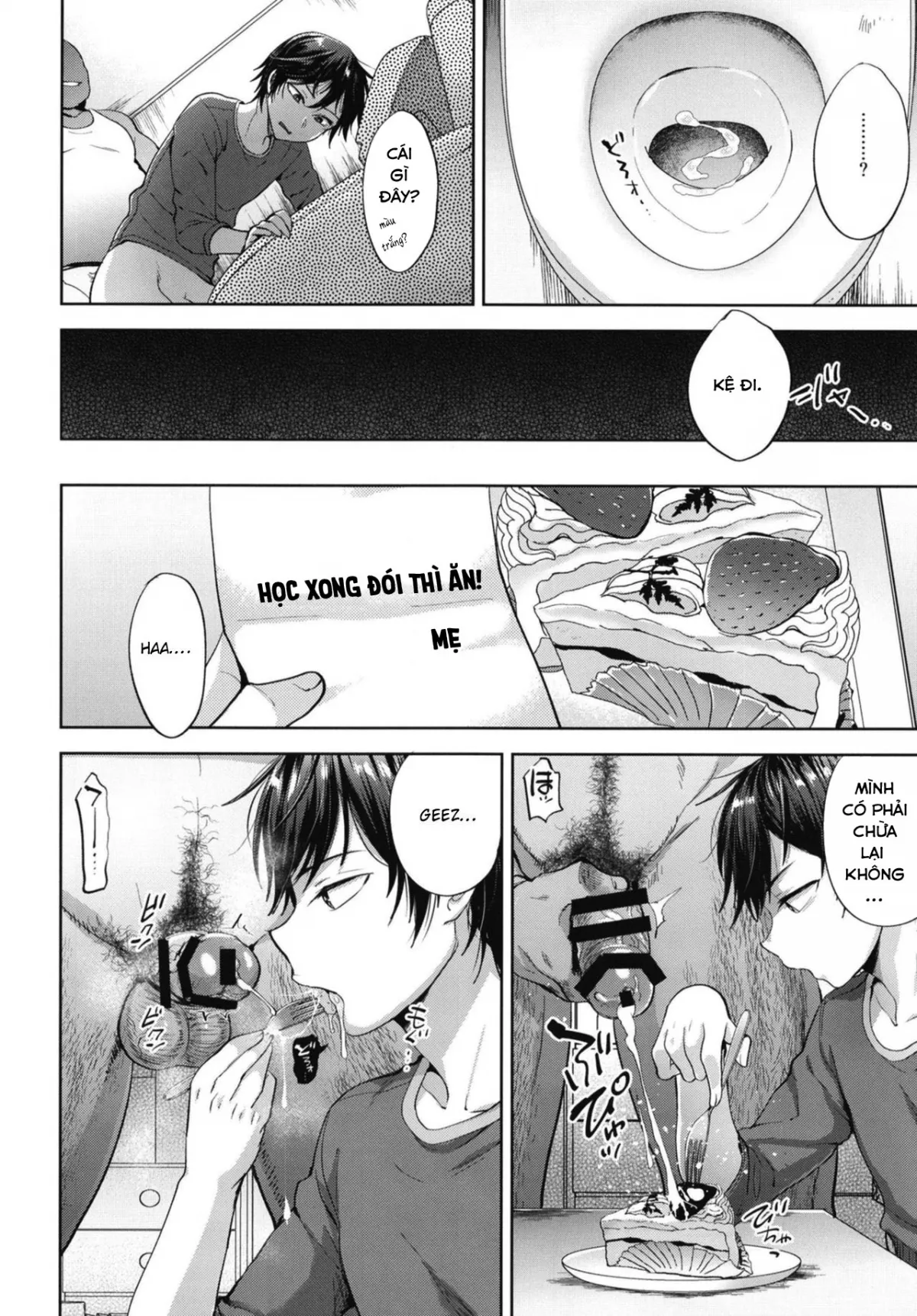 HentaiVN.net - Ảnh 10 - Tôi là nô lệ của thầy tôi [Kyou mo Mata Katei Kyoushi ga Kite Kyousei Mesu Ochi Saimin Jugyou o Suru Hi] - Oneshot
