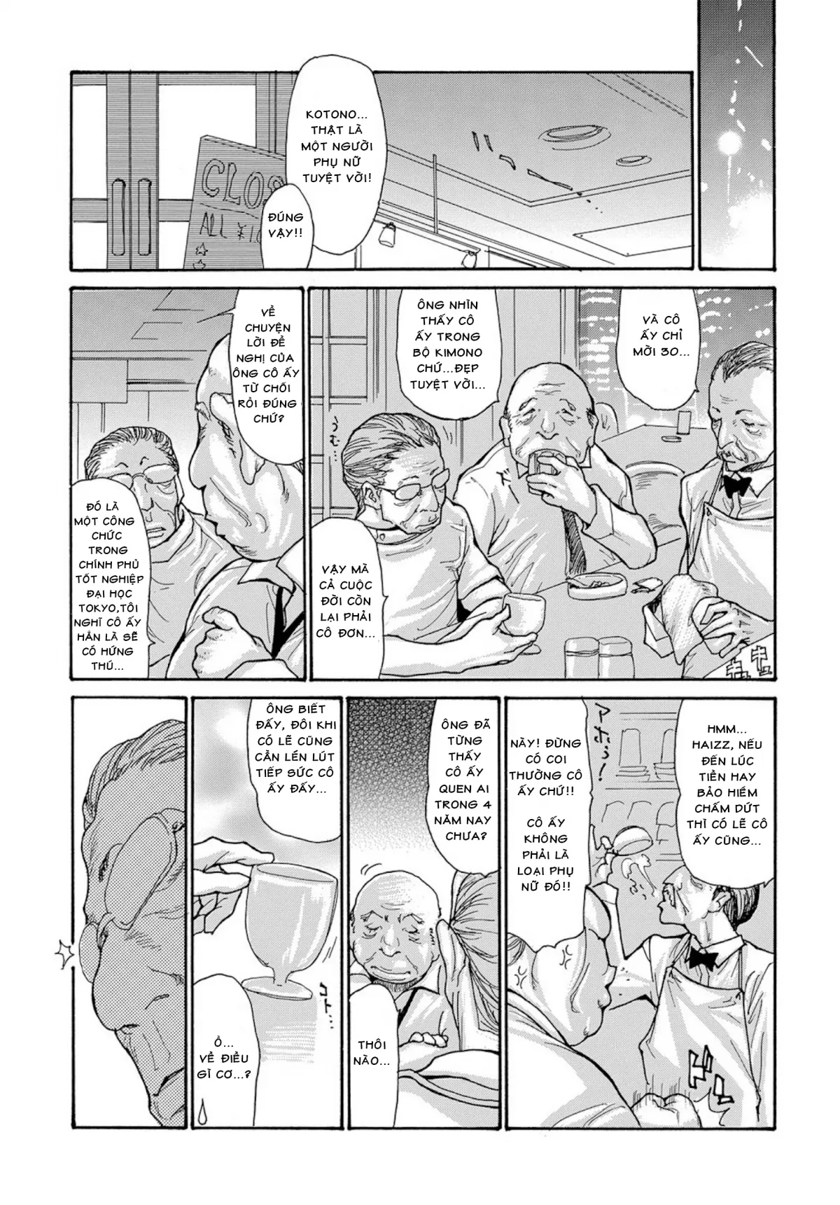 HentaiVN.net - Ảnh 9 - Miboujin Konsui Rinkan [The widow coma gangrape] - Chap 1