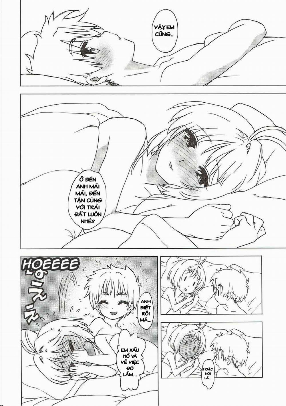 HentaiVN.net - Ảnh 22 - Thủ Lĩnh Thẻ Bài Sakura Và Chuyện Chưa Kể (Cardcaptor Sakura) [Sakura to Syaoran to Warm Bodies] - Oneshot