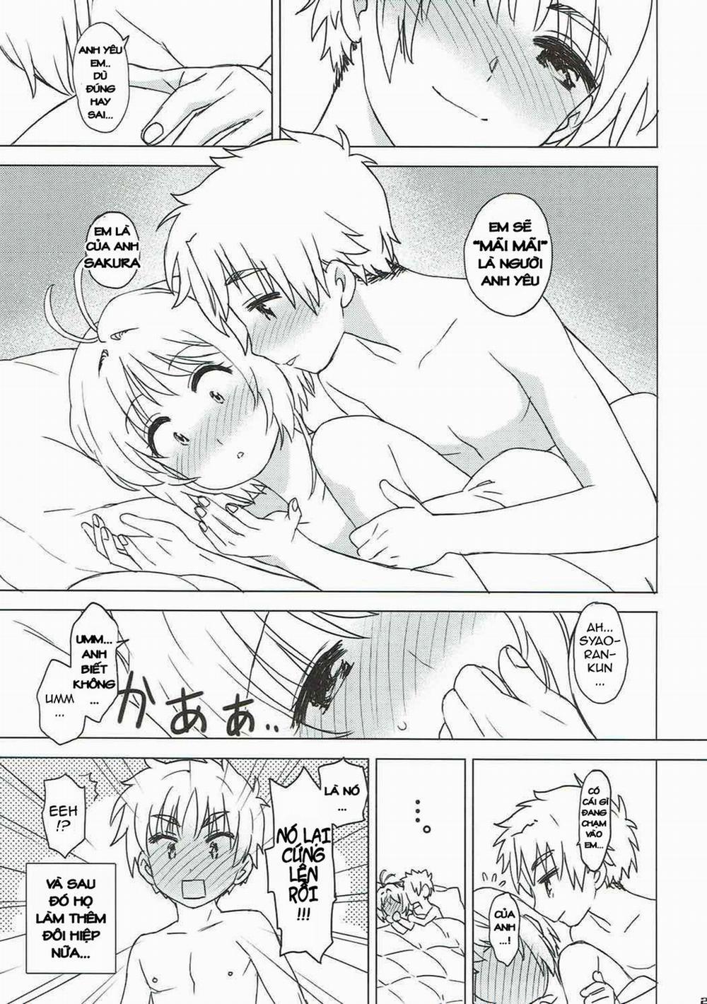 HentaiVN.net - Ảnh 23 - Thủ Lĩnh Thẻ Bài Sakura Và Chuyện Chưa Kể (Cardcaptor Sakura) [Sakura to Syaoran to Warm Bodies] - Oneshot