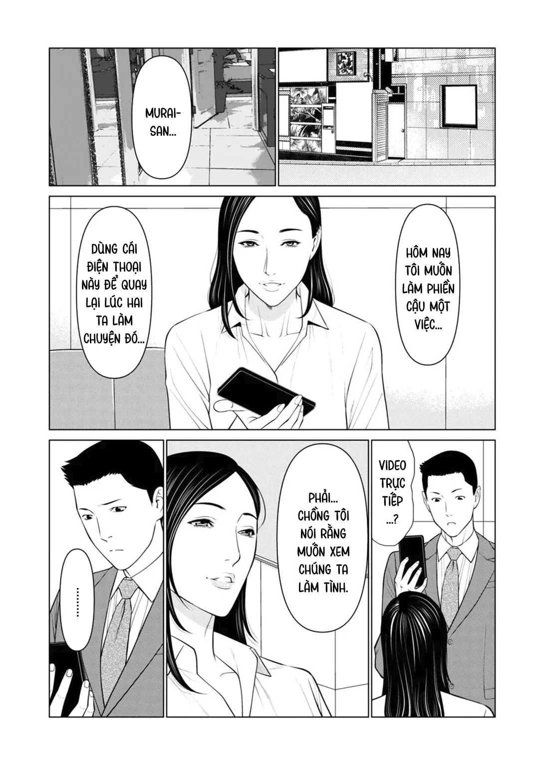 HentaiVN.net - Ảnh 3 - Lời mời gọi với vợ sếp [Izanai; Invitation] - Chap 2