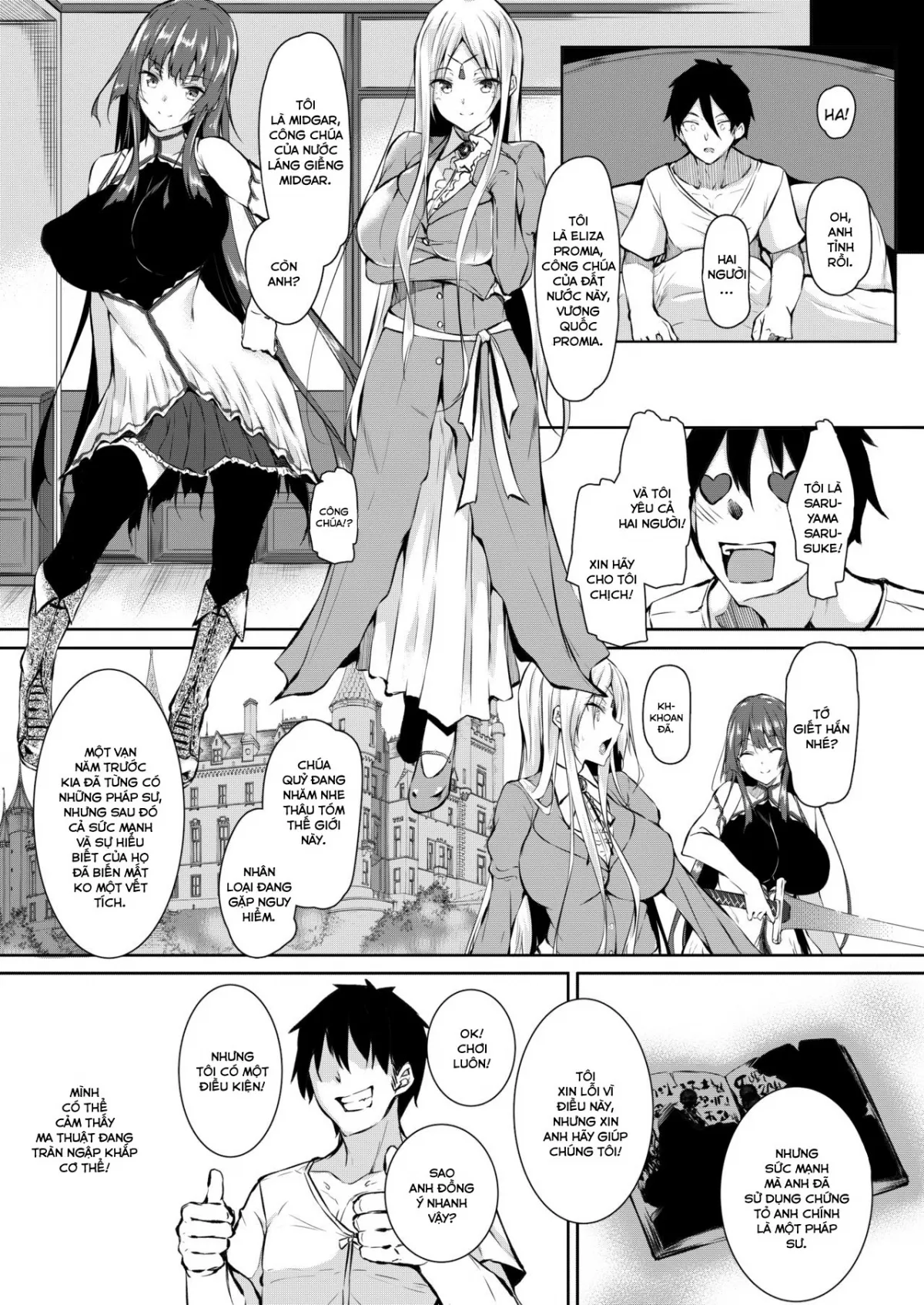 HentaiVN.net - Ảnh 7 - Ore Isekai de Mahoutsukai ni Naru - Oneshot
