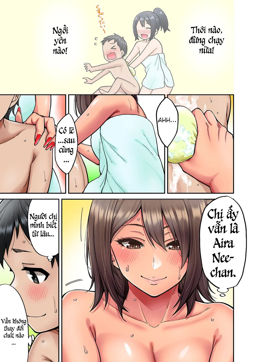 HentaiVN.net - Ảnh 6 - Bà chị tôi mến đã trở về trong bộ dạng gái lai tây [Akogare no Nee-chan ga Gal ni Natte Kaette Kita Natsuyasumi] - Chap 3