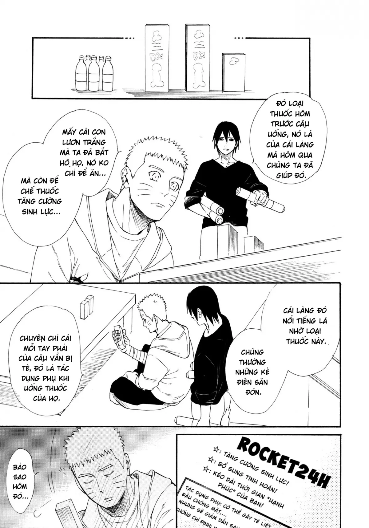 HentaiVN.net - Ảnh 28 - Chỉ Hai Chúng Ta ( Naruto Shippuden ) [Ato no Futari; 1 + 2 | Ato No Futari V1] - Chap 2: Tuy hai nhưng mà năm...????