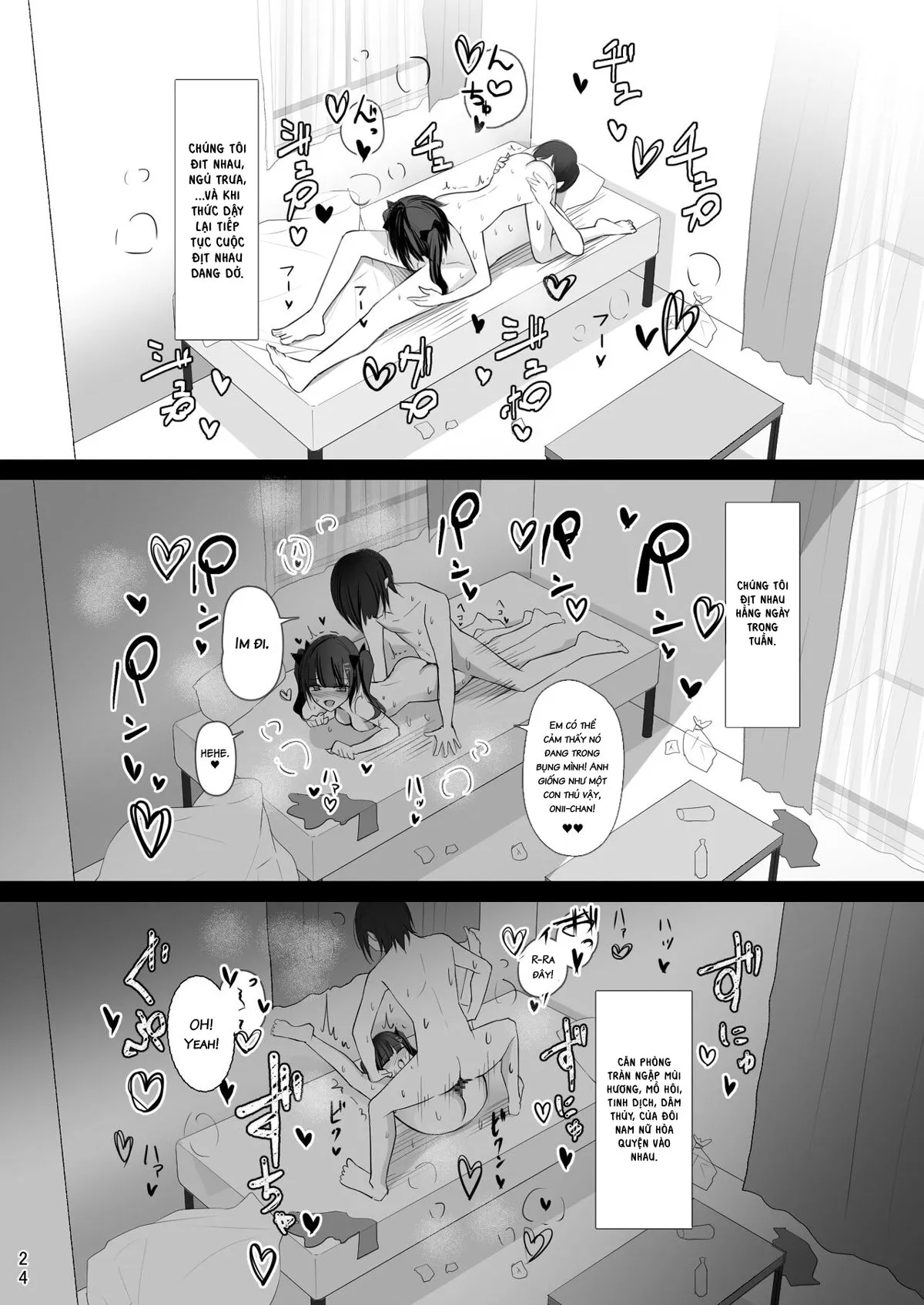 HentaiVN.net - Ảnh 23 - Cô em gái Ririno-chan xấc xược [Namaiki Joshi Ririno-chan] - Oneshot