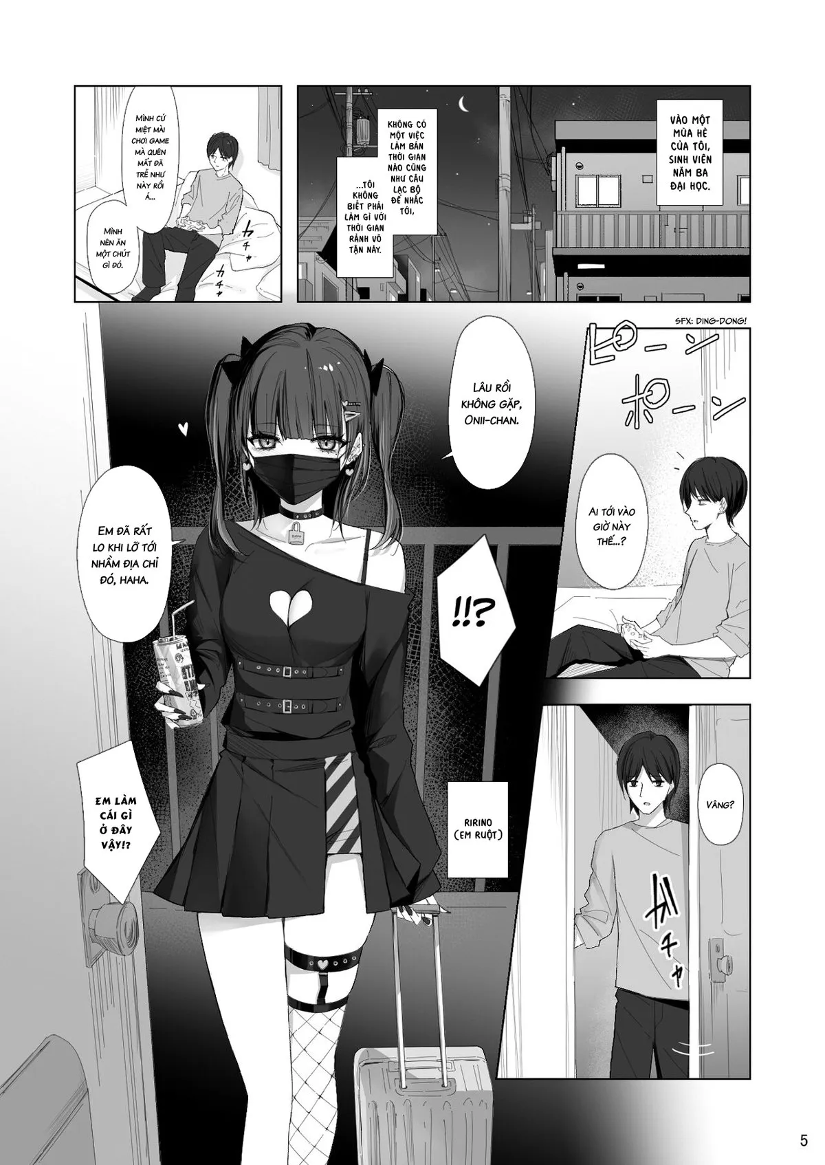 HentaiVN.net - Ảnh 4 - Cô em gái Ririno-chan xấc xược [Namaiki Joshi Ririno-chan] - Oneshot