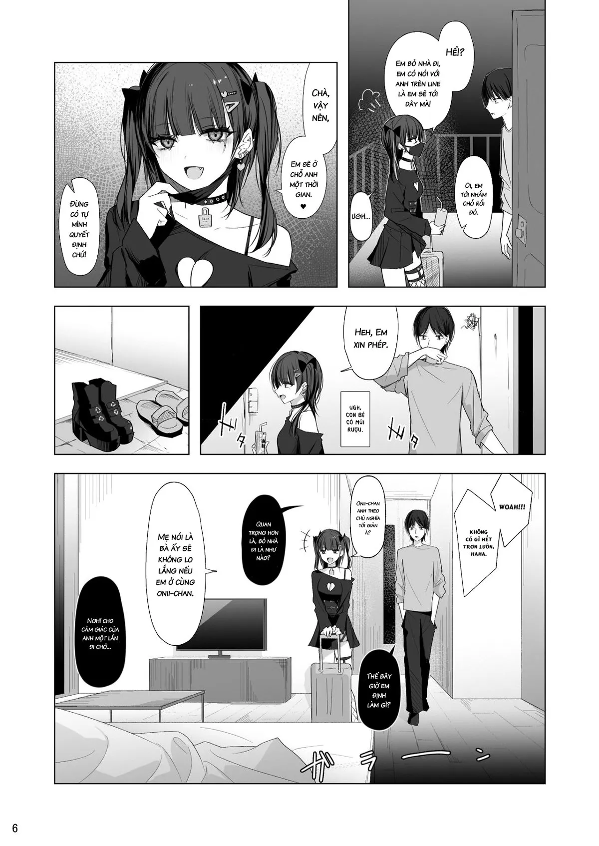 HentaiVN.net - Ảnh 5 - Cô em gái Ririno-chan xấc xược [Namaiki Joshi Ririno-chan] - Oneshot