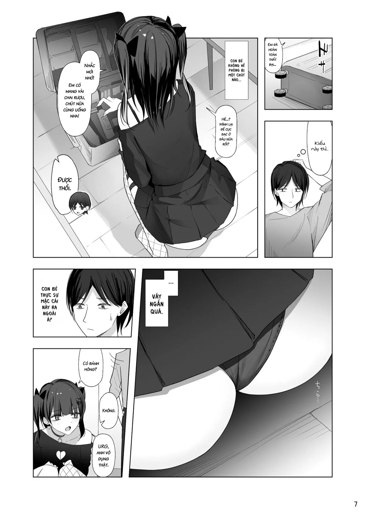 HentaiVN.net - Ảnh 6 - Cô em gái Ririno-chan xấc xược [Namaiki Joshi Ririno-chan] - Oneshot