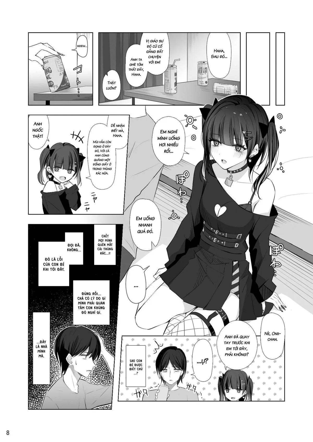 HentaiVN.net - Ảnh 7 - Cô em gái Ririno-chan xấc xược [Namaiki Joshi Ririno-chan] - Oneshot