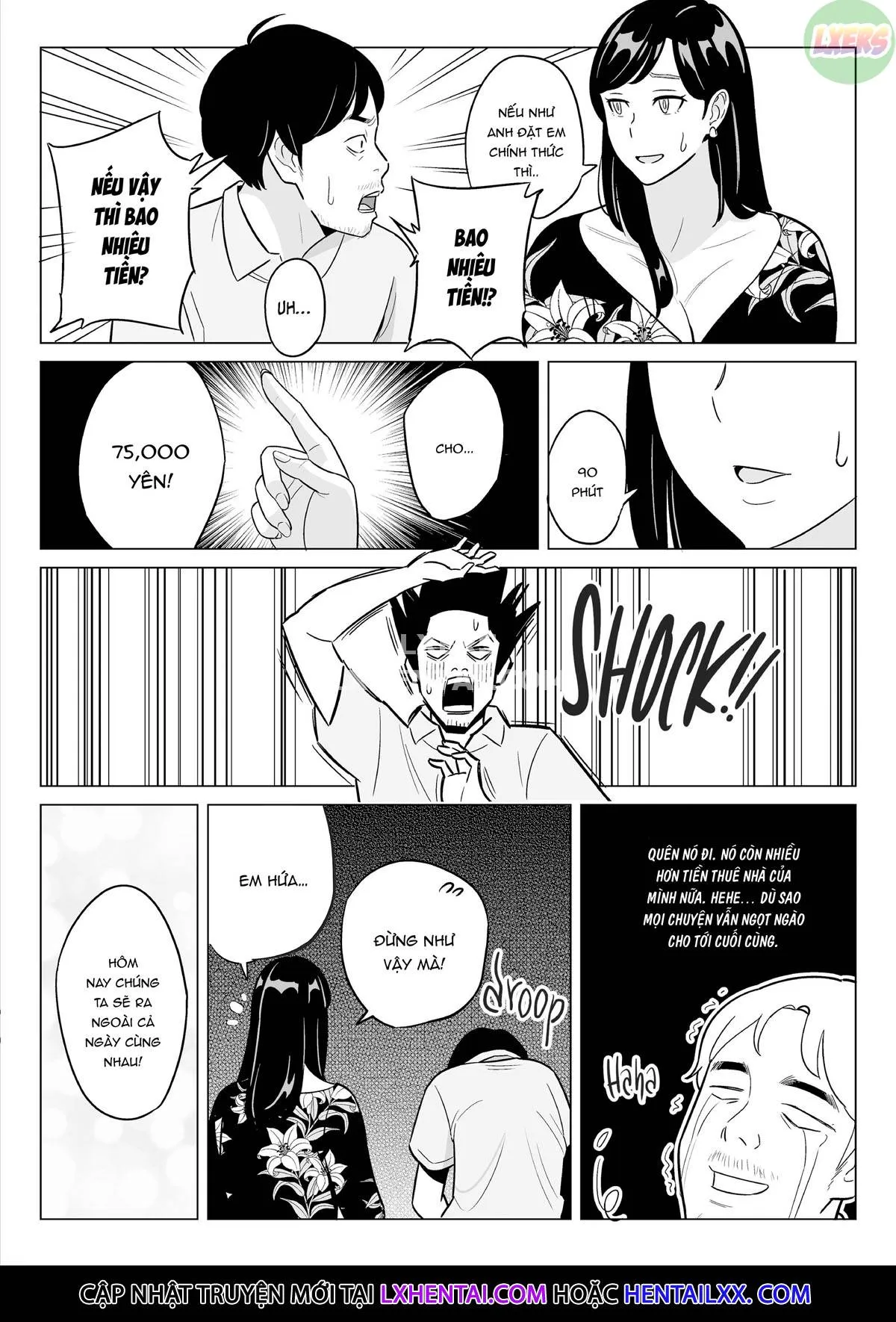 HentaiVN.net - Ảnh 35 - Gekiyasu Fuuzoku De Ooatari Hiita Www - Chap 1