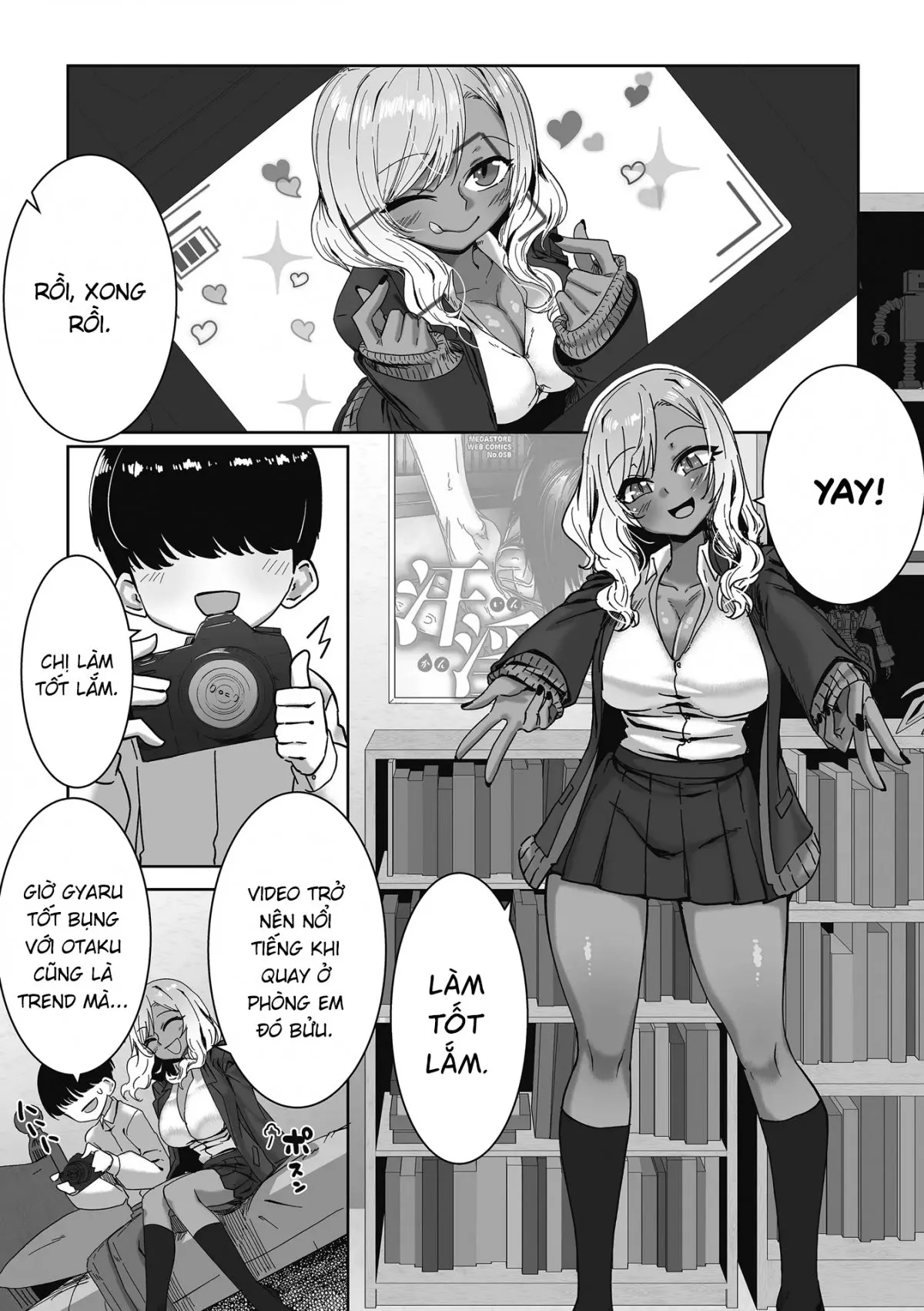 HentaiVN.net - Ảnh 10 - Gyaru tốt bụng với quý bửu là có thật! [Otaku ni Yasashii Gal wa iru!] - Cô nàng gyaru vui vẻ hoà đồng