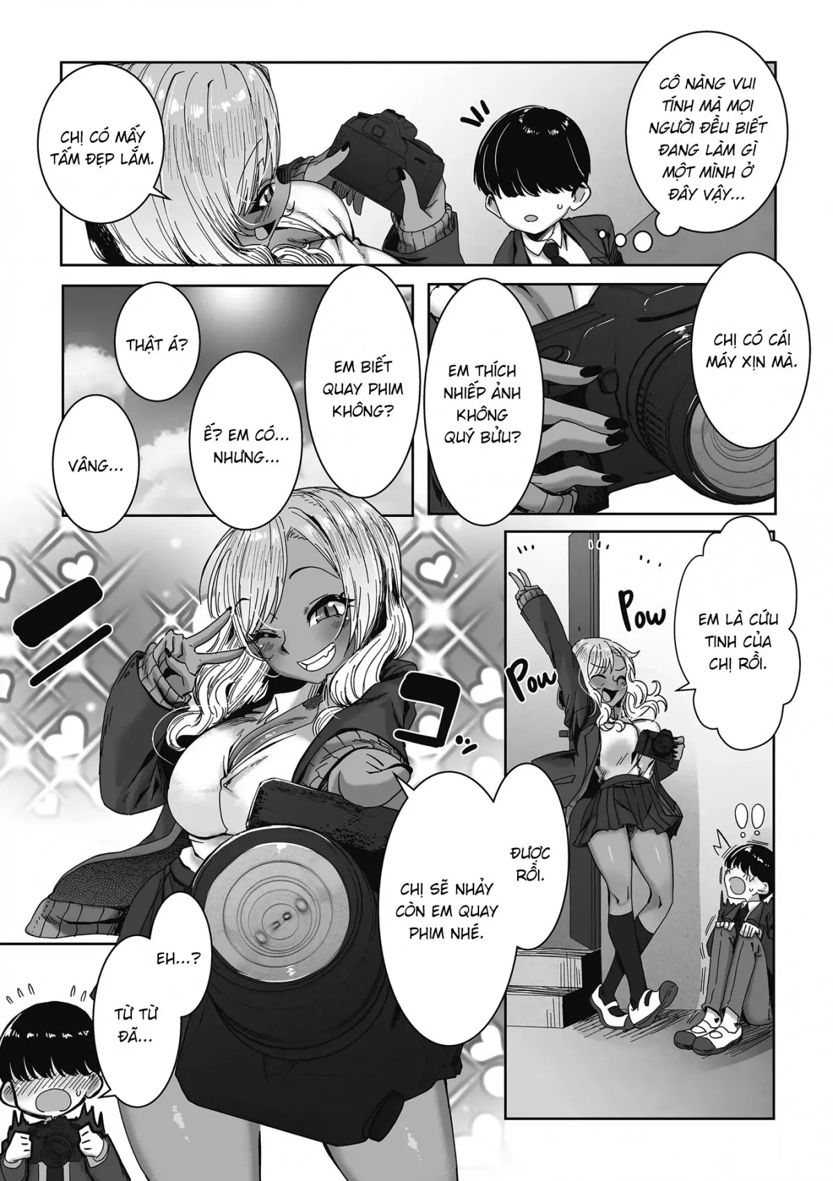 HentaiVN.net - Ảnh 7 - Gyaru tốt bụng với quý bửu là có thật! [Otaku ni Yasashii Gal wa iru!] - Cô nàng gyaru vui vẻ hoà đồng