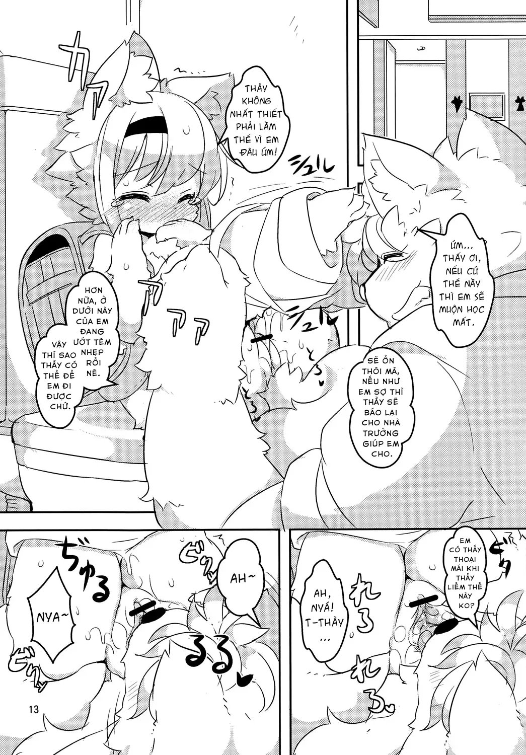 HentaiVN.net - Ảnh 10 - Randoseru Shotta Kemono ga Senei ni Shukudai o Oshiete morau Hon - Phần 1