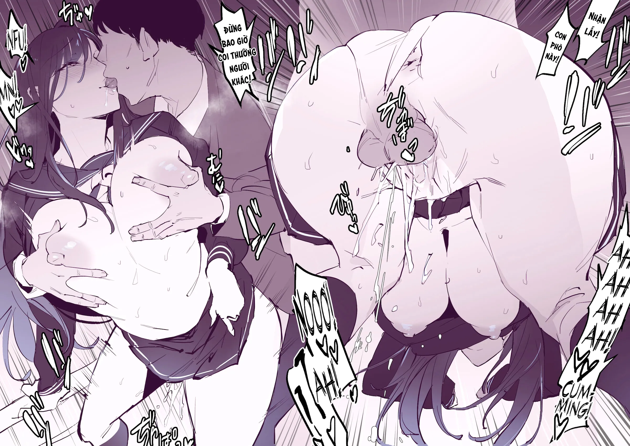 HentaiVN.net - Ảnh 7 - Chuyến tàu hoàng hôn [見せつけ] - Oneshot