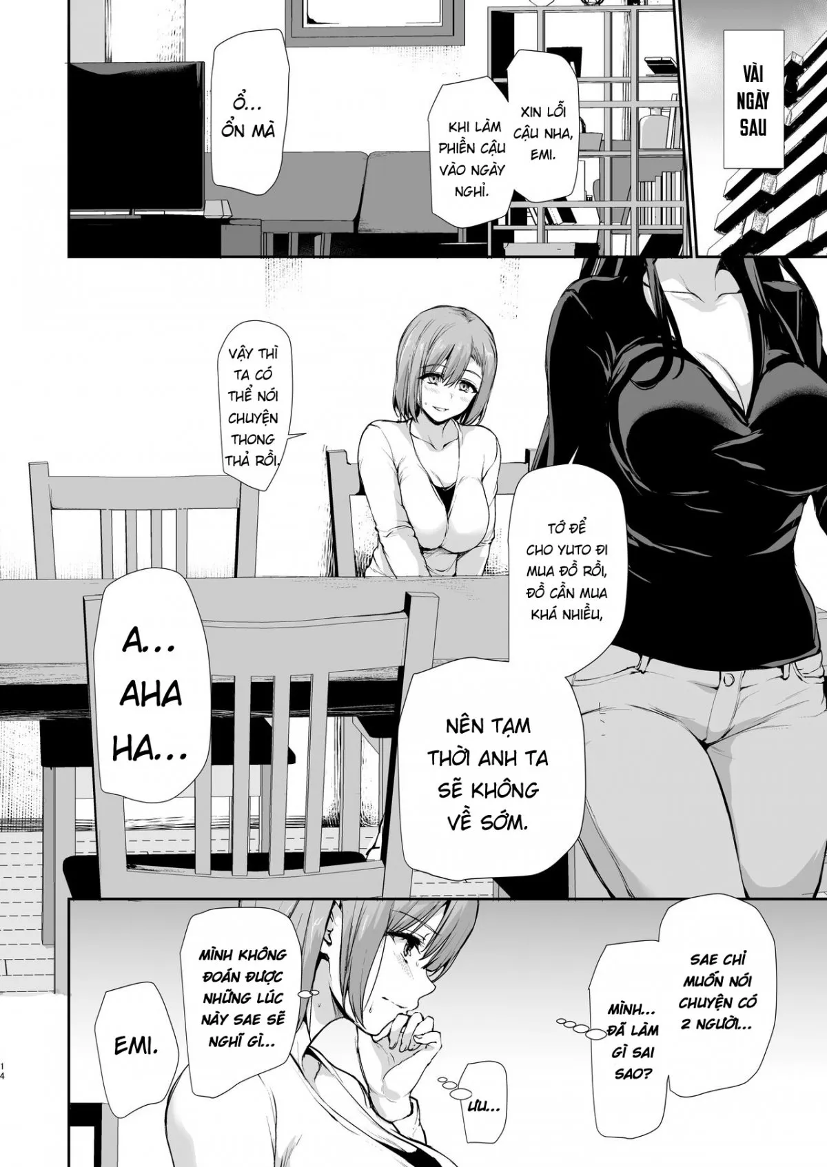 HentaiVN.net - Ảnh 15 - Kyonyuu ga Futari Inai to Bokki shinai Otto no Tame ni Tomodachi wo Tsurete kita Tsuma 3 - Chap 1