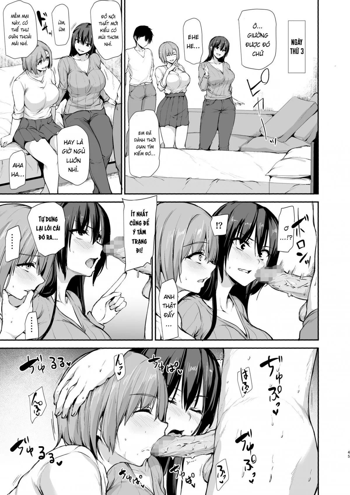 HentaiVN.net - Ảnh 3 - Kyonyuu ga Futari Inai to Bokki shinai Otto no Tame ni Tomodachi wo Tsurete kita Tsuma 3 - Chap 3